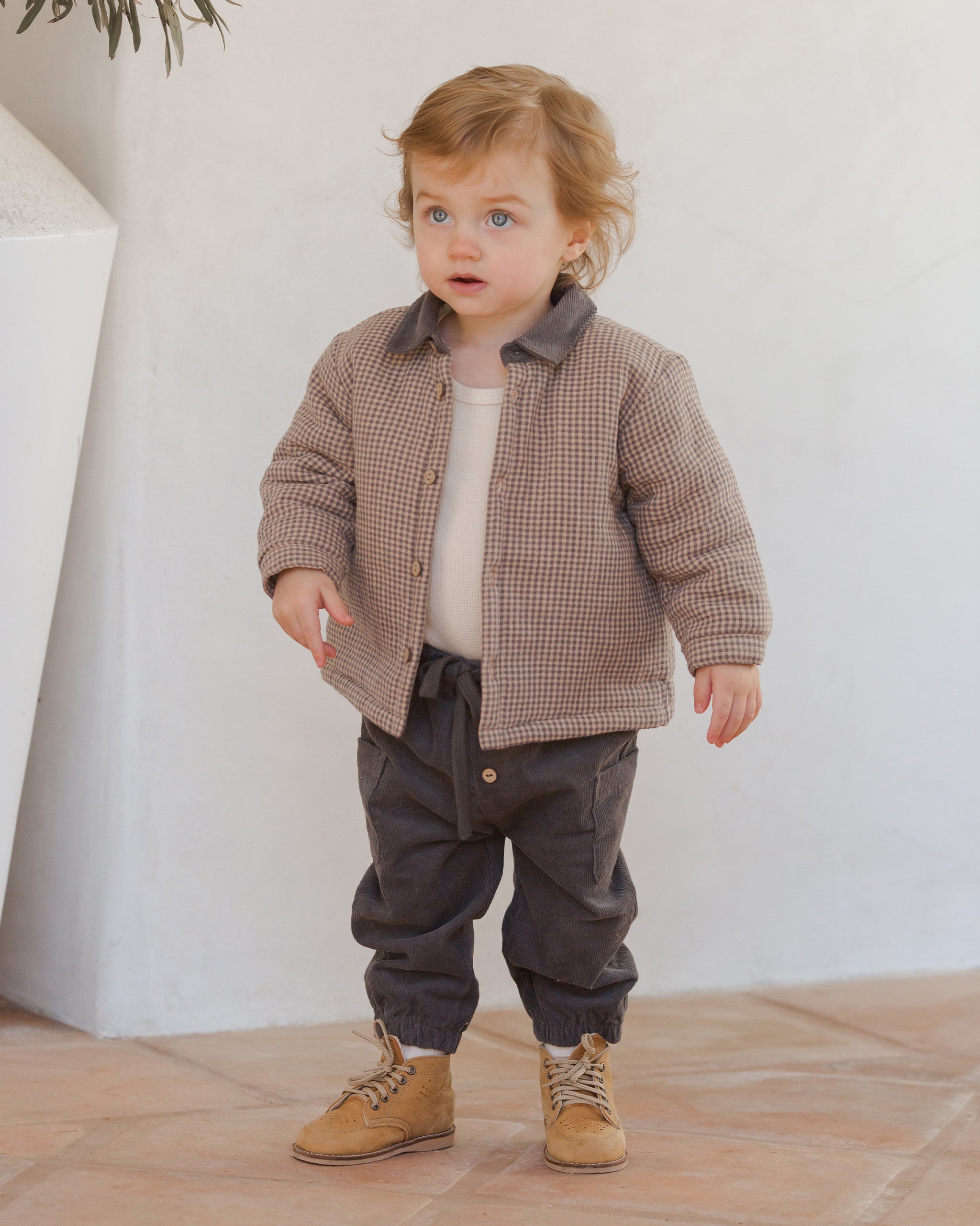 Ford Jacket || Indigo Gingham – Quincy Mae