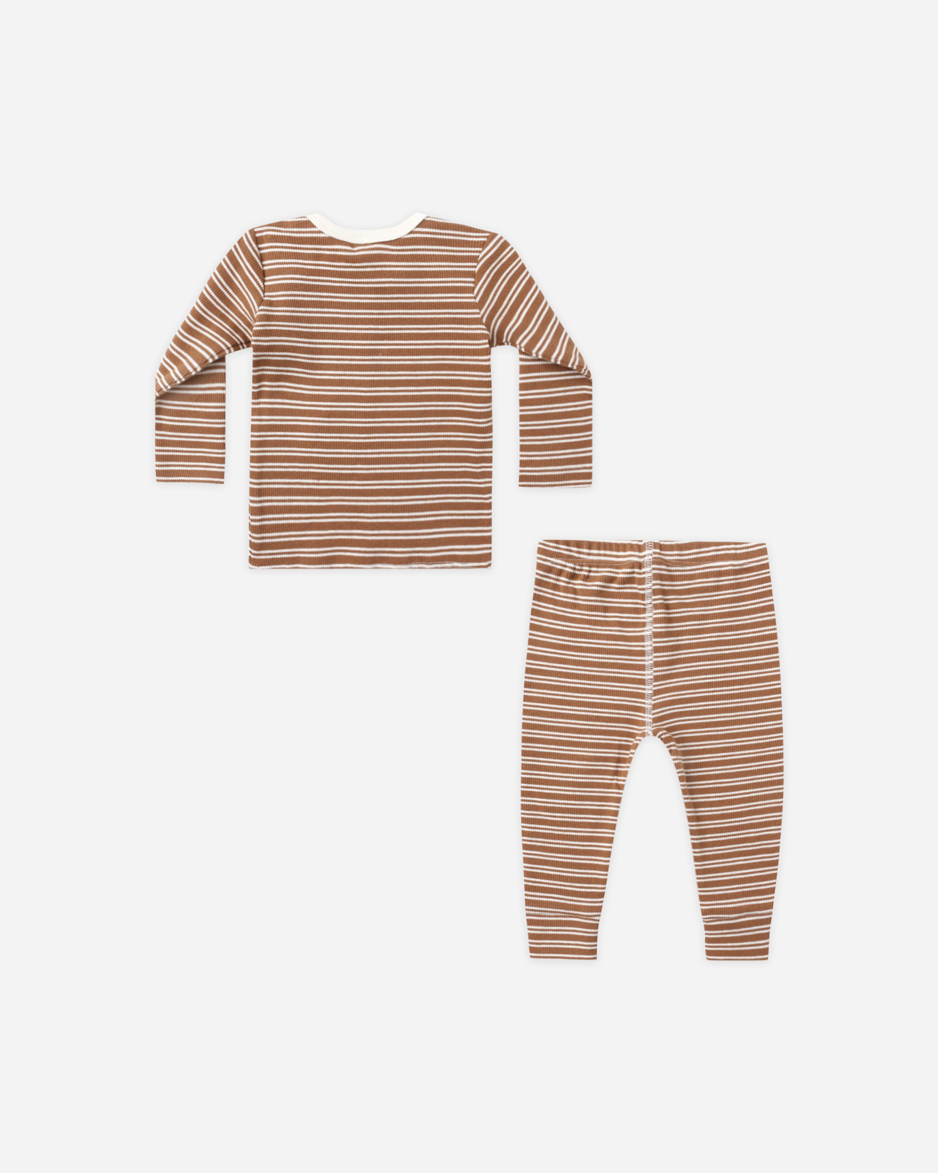 Rylee + Cru ライリーアンドクルー ベビー服 子供服  リブティー　レギンスセット　シダーマイクロストライプ