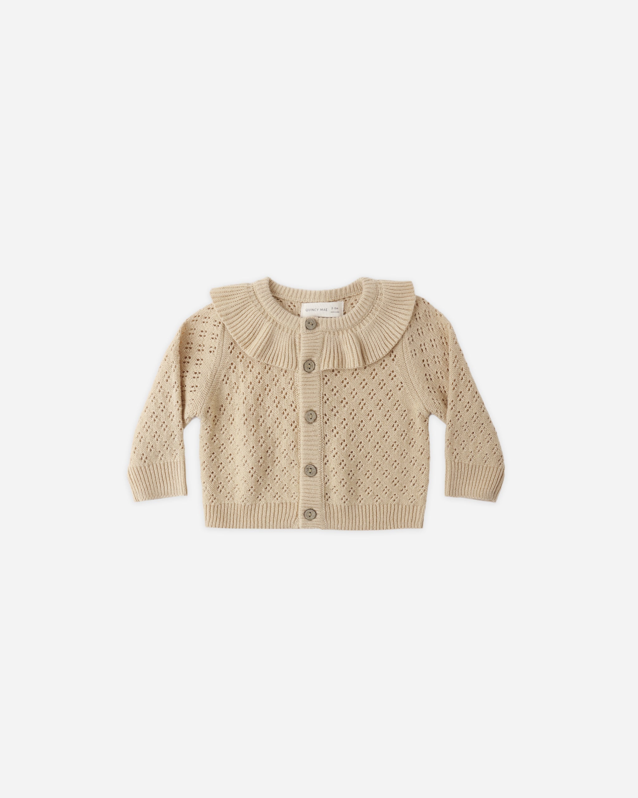 Rylee + Cru ライリーアンドクルー ベビー服 子供服 ラッフルカラーカーディガン　バタースコッチ