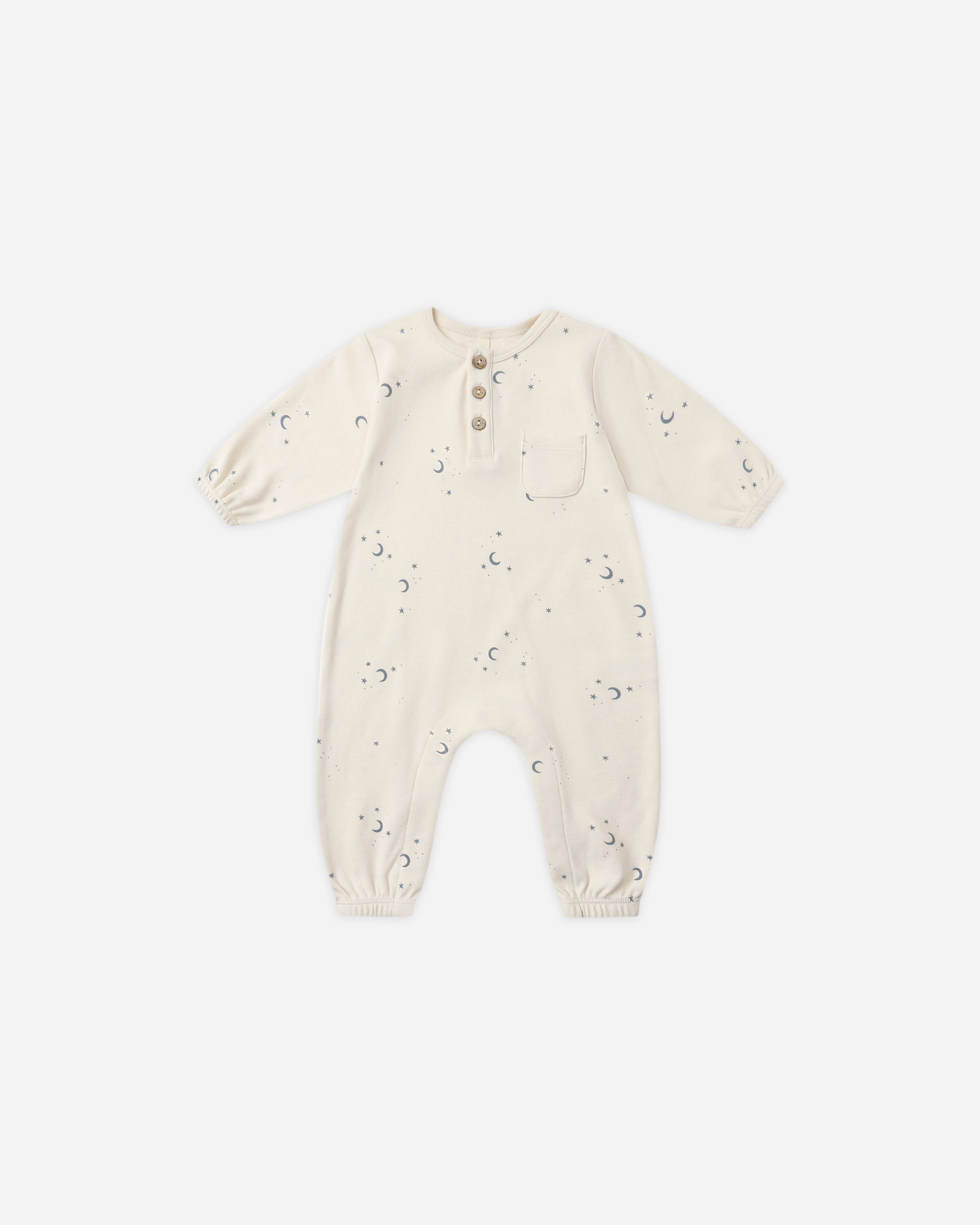 Rylee + Cru ライリーアンドクルー ベビー服 子供服  ロングスリーブポケットジャンプスーツ　ムーン