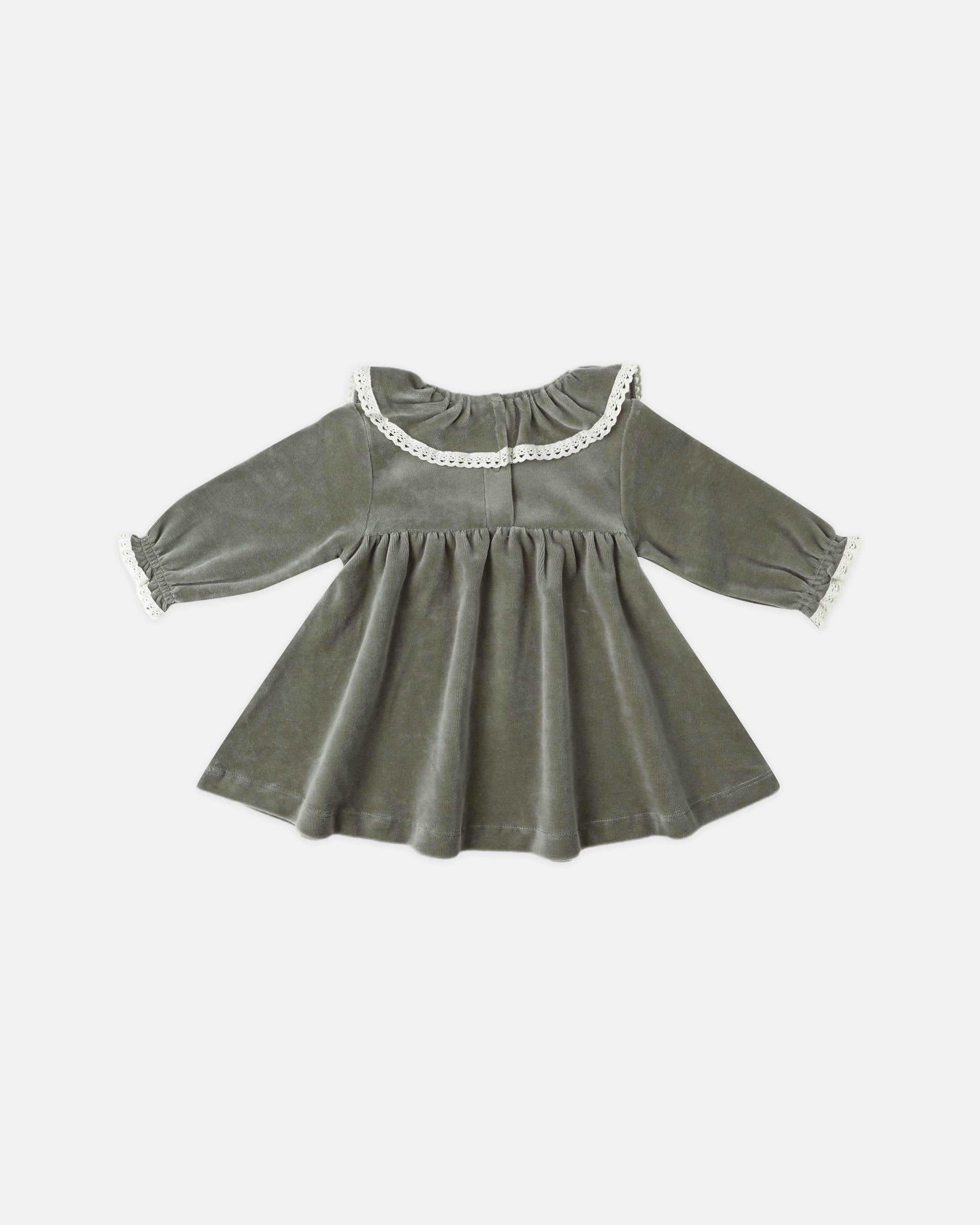 Velour Baby Dress || Forest – Quincy Mae