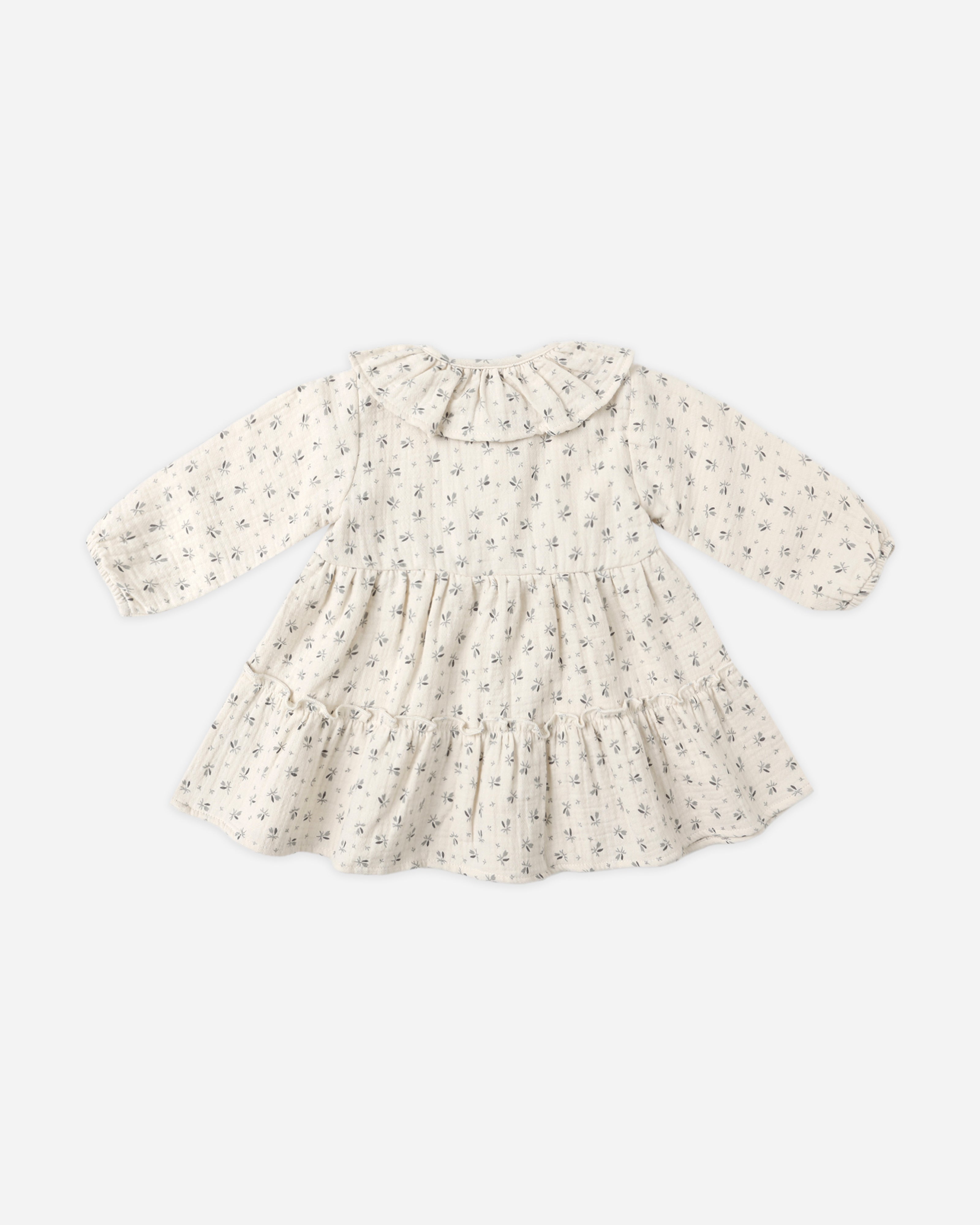 Rylee + Cru ライリーアンドクルー ベビー服 子供服  ラッフルカラーボタンドレス　ブルーベル