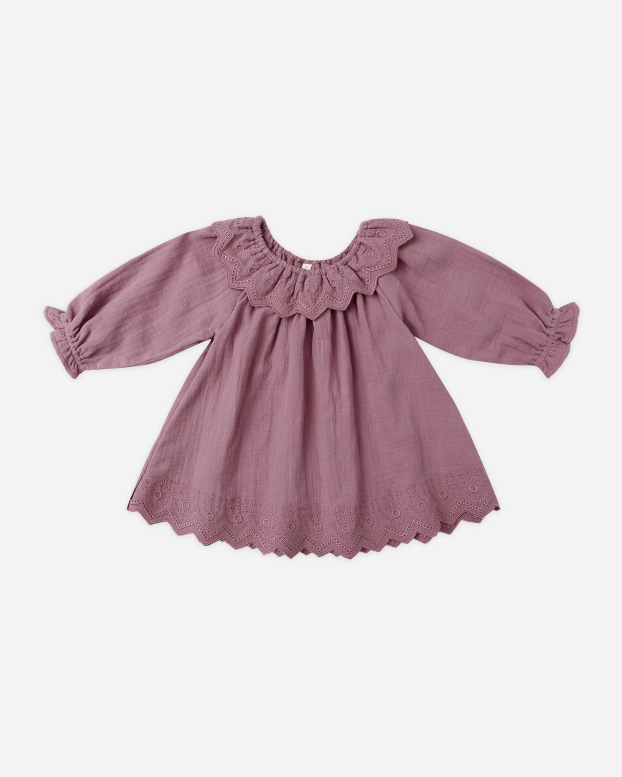 Rylee + Cru ライリーアンドクルー ベビー服 子供服  ロングスリーブ イスラ ドレス　マルベリー