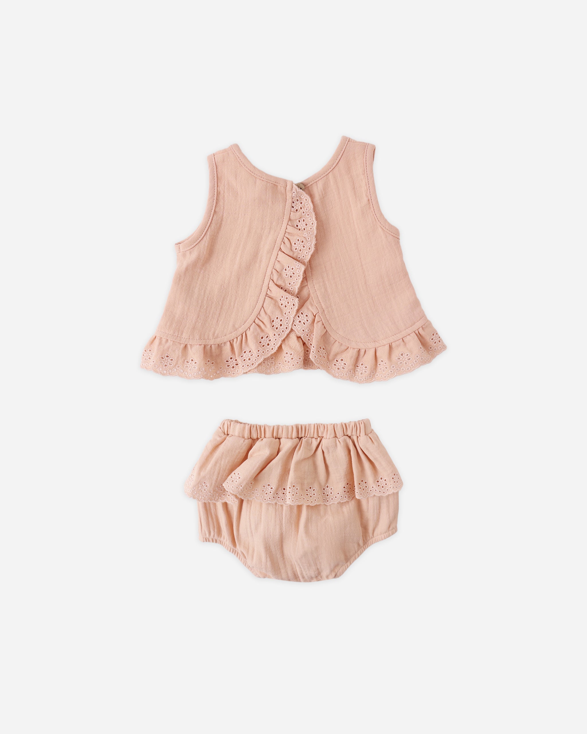 Rylee + Cru ライリーアンドクルー ベビー服 子供服 ラッフルチューリップトップ + ブルマーセット　メロン