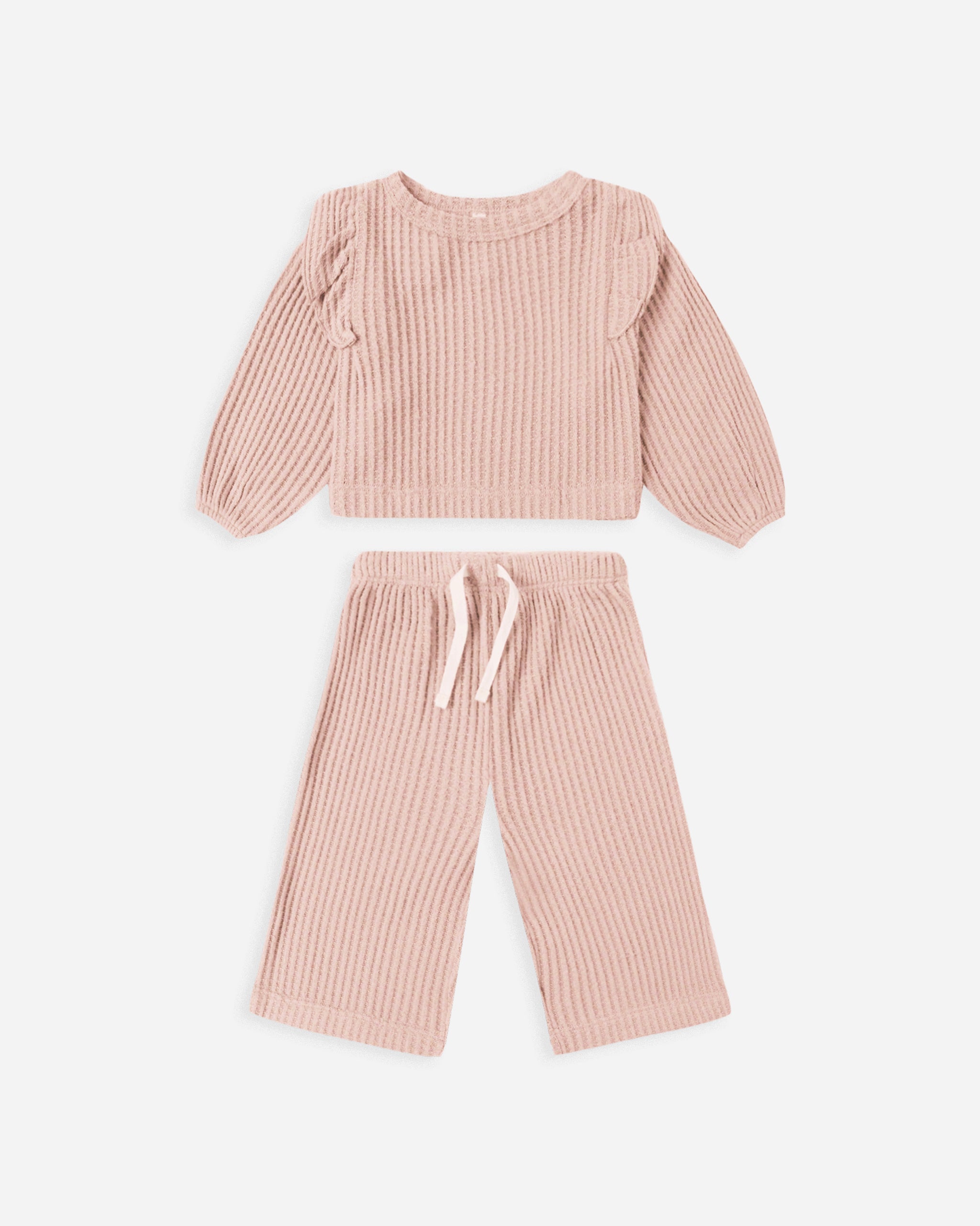 Rylee + Cru ライリーアンドクルー ベビー服 子供服  フリルコージーセット　ローズ