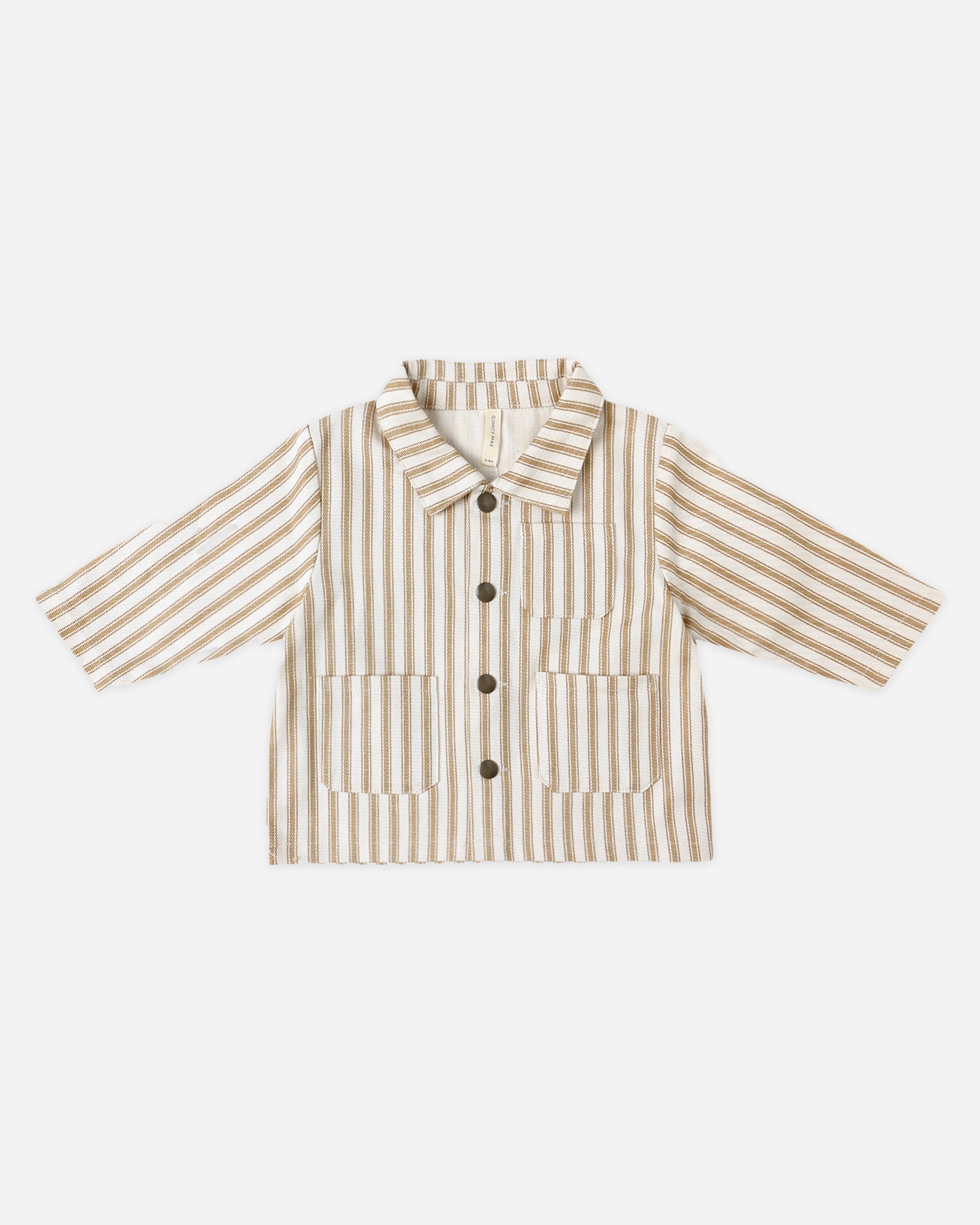 Rylee + Cru ライリーアンドクルー ベビー服 子供服  ユーティリティジャケット　ゴールドピンストライプ