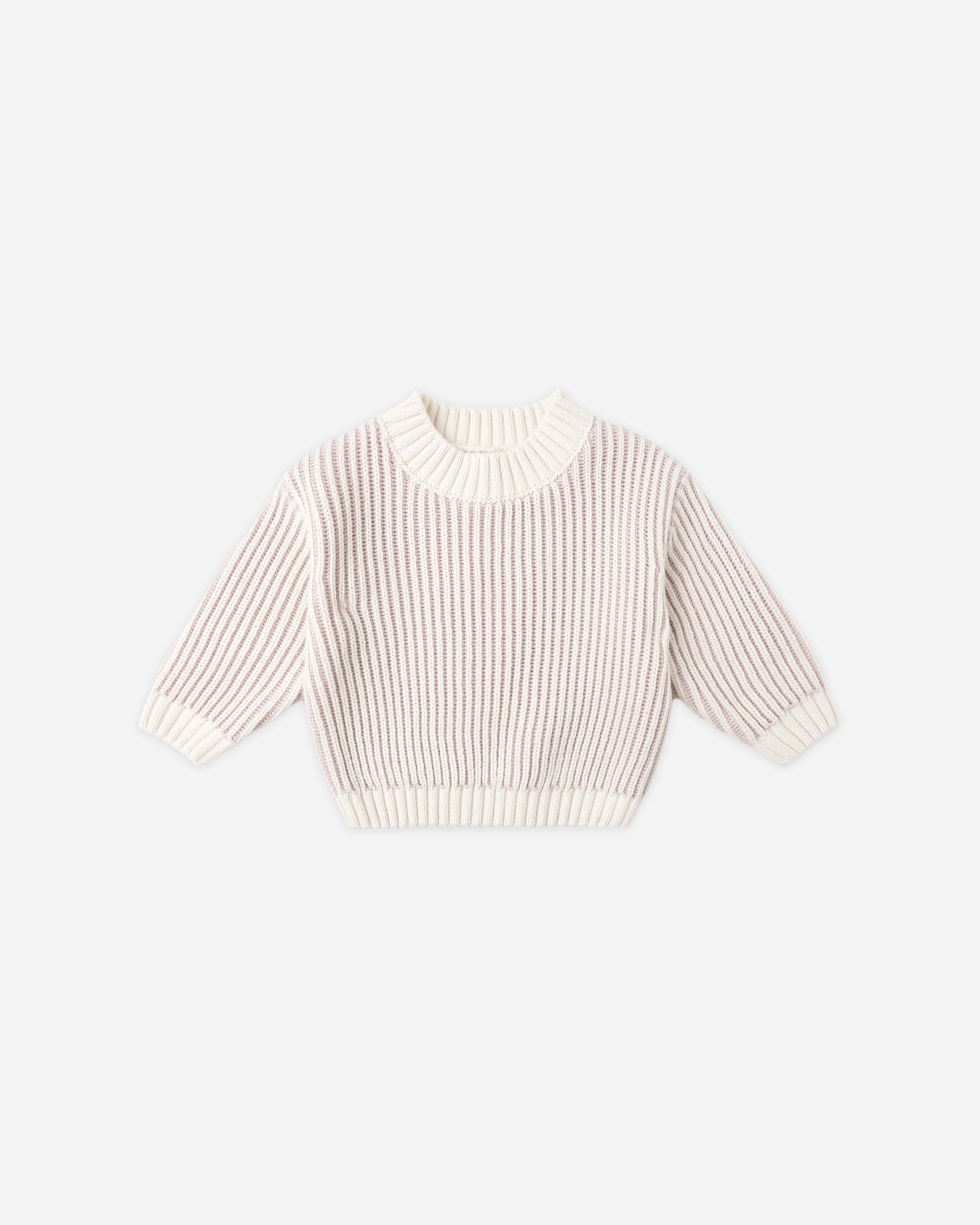 Relaxed Knit Sweater || Lilac – Quincy Mae