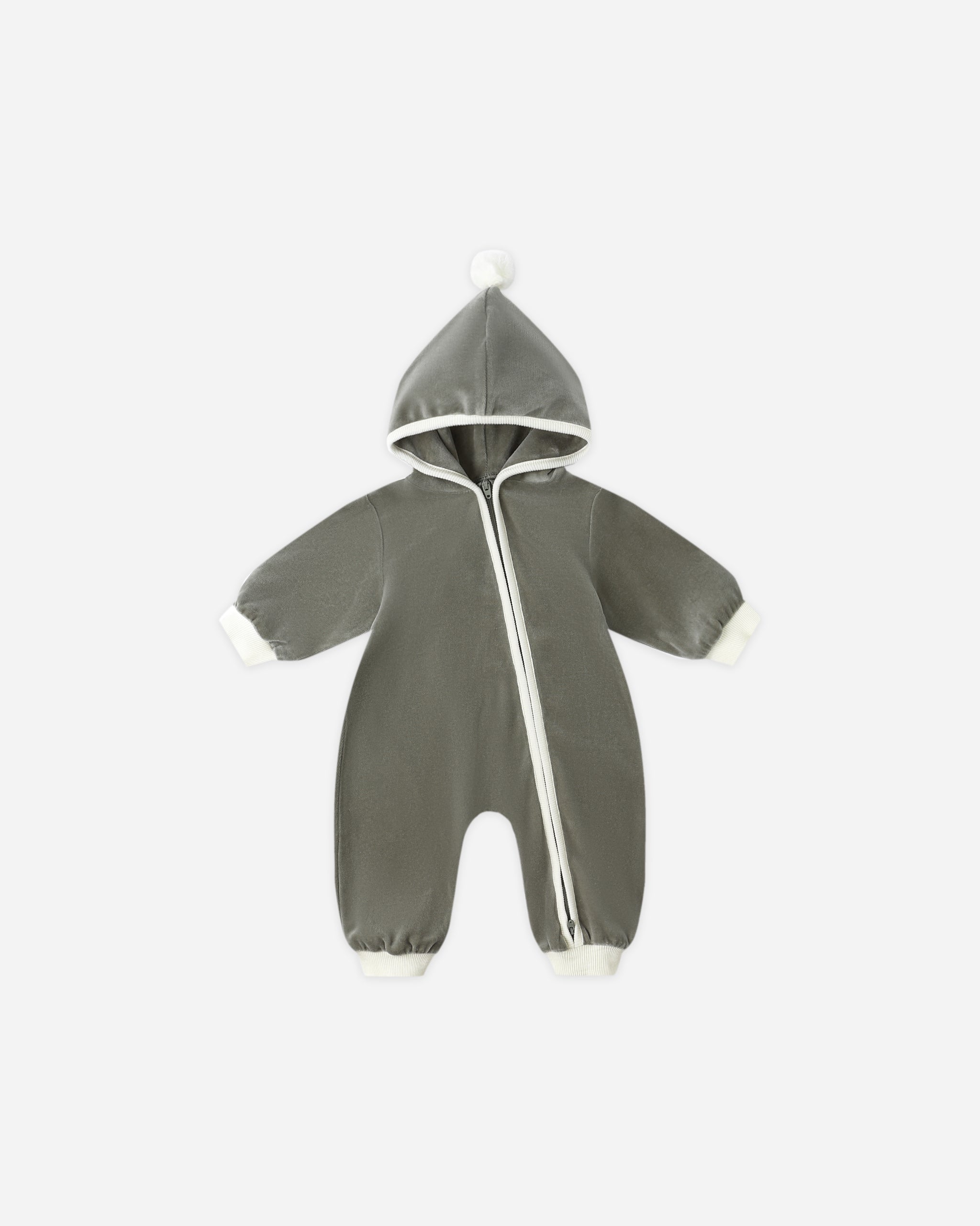 Rylee + Cru ライリーアンドクルー ベビー服 子供服  ベロアジップジャンプスーツ　フォレスト