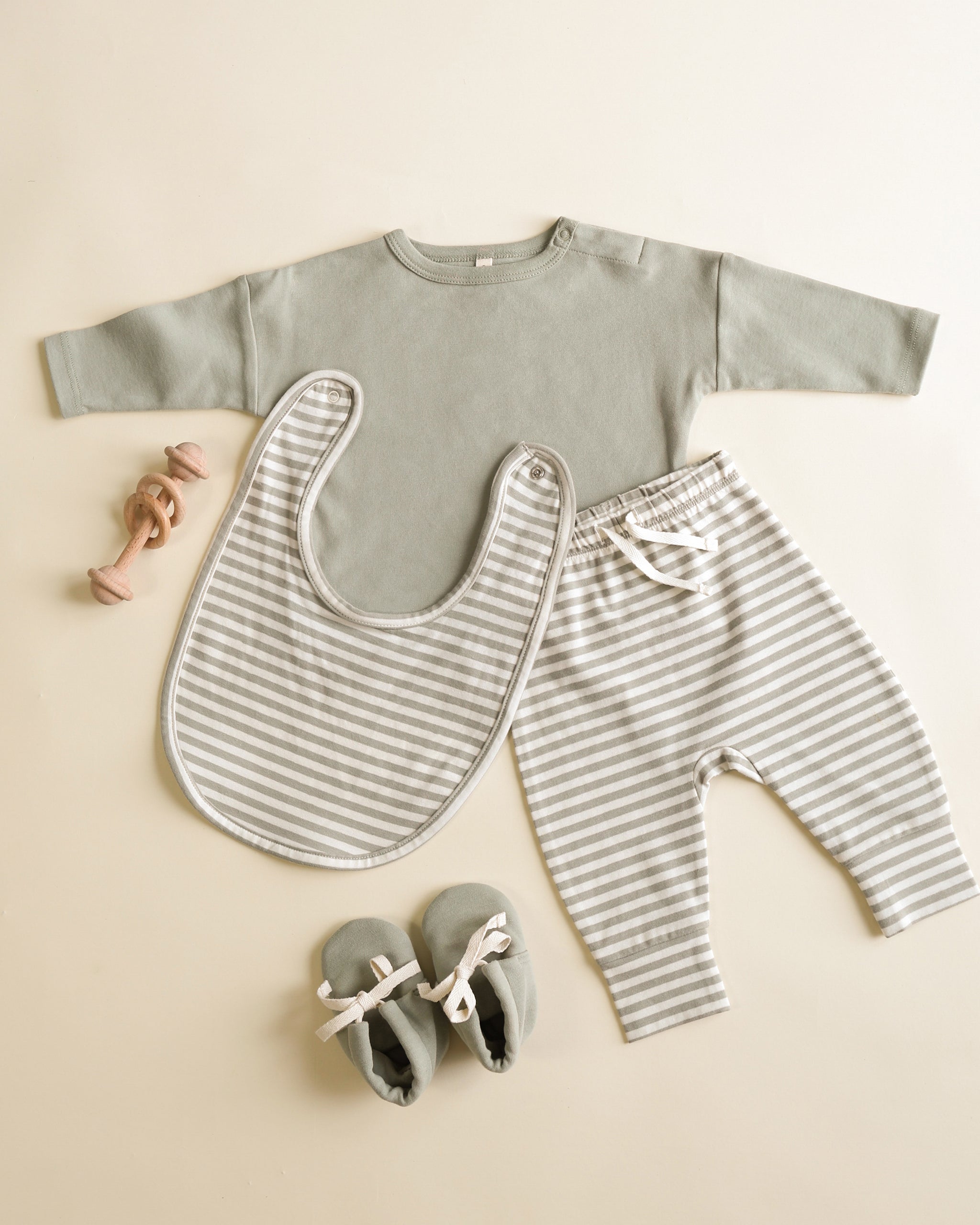 Rylee + Cru ライリーアンドクルー ベビー服 子供服  ドローストリングパンツ　ファーンストライプ