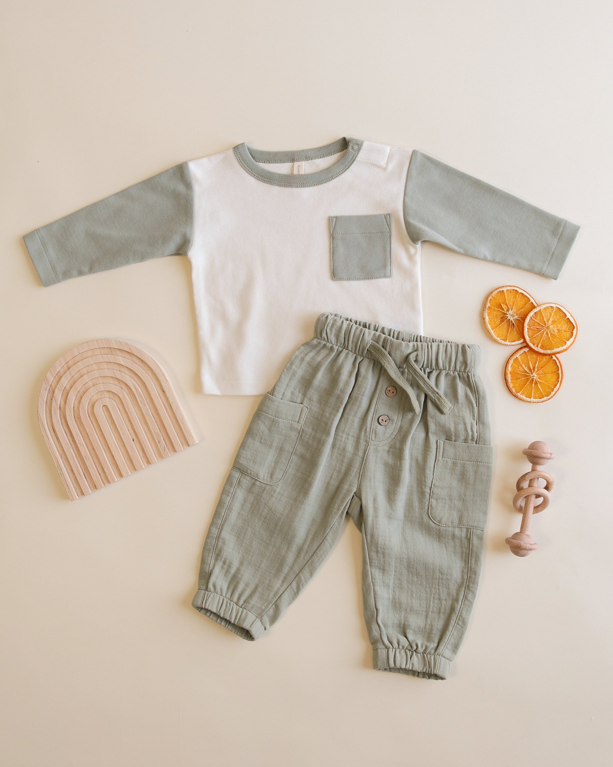 Rylee + Cru ライリーアンドクルー ベビー服 子供服  ロングスリーブ ラグランティー ファーン