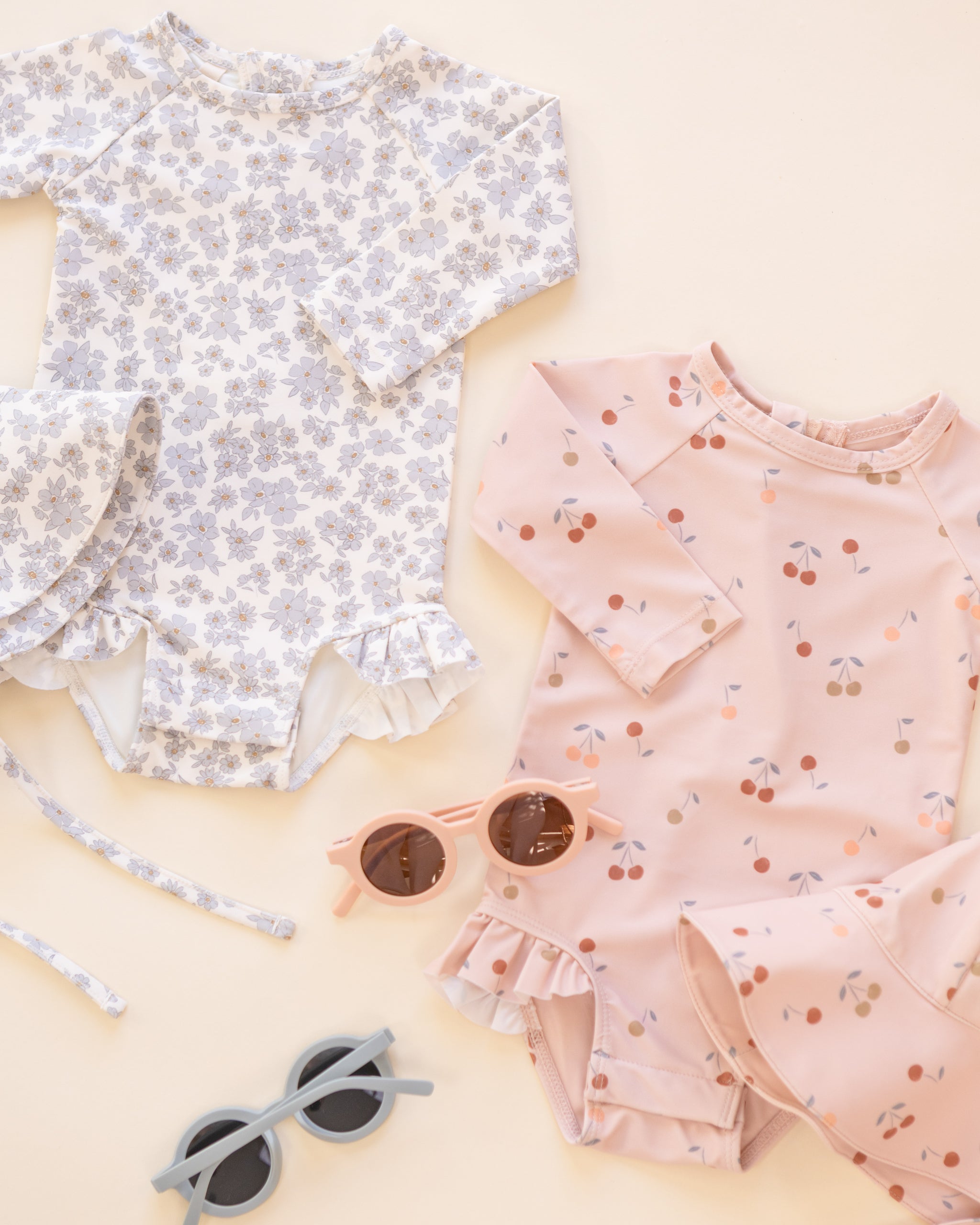 Rylee + Cru ライリーアンドクルー ベビー服 子供服 オリビア ラッシュガード ワンピース　チェリーズ