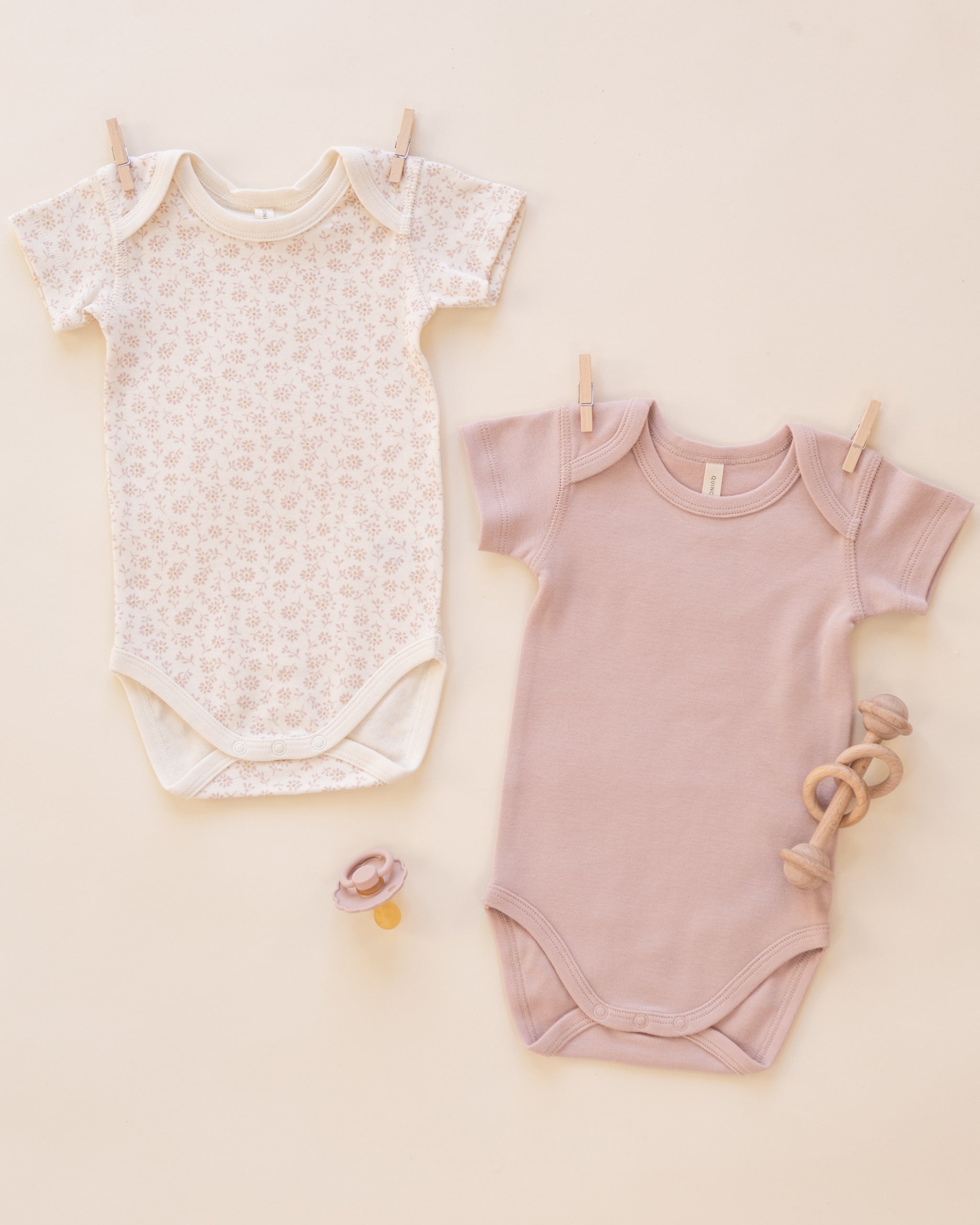 Rylee + Cru ライリーアンドクルー ベビー服 子供服 ショートスリーブボディスーツパック　ディッツィー、ブラッシュ