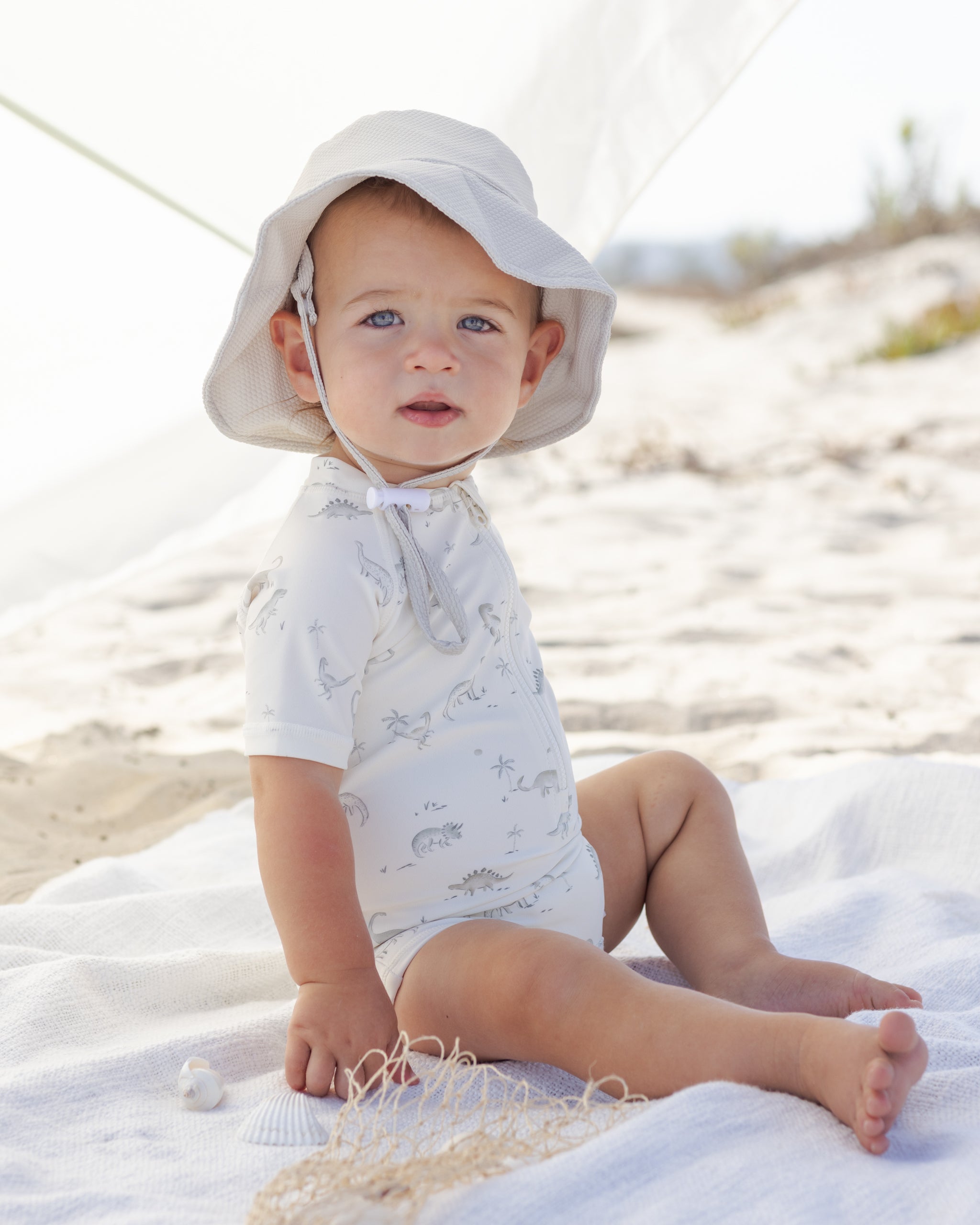 Rylee + Cru ライリーアンドクルー ベビー服 子供服 ジップラッシュガードワンピース　ダイナソー