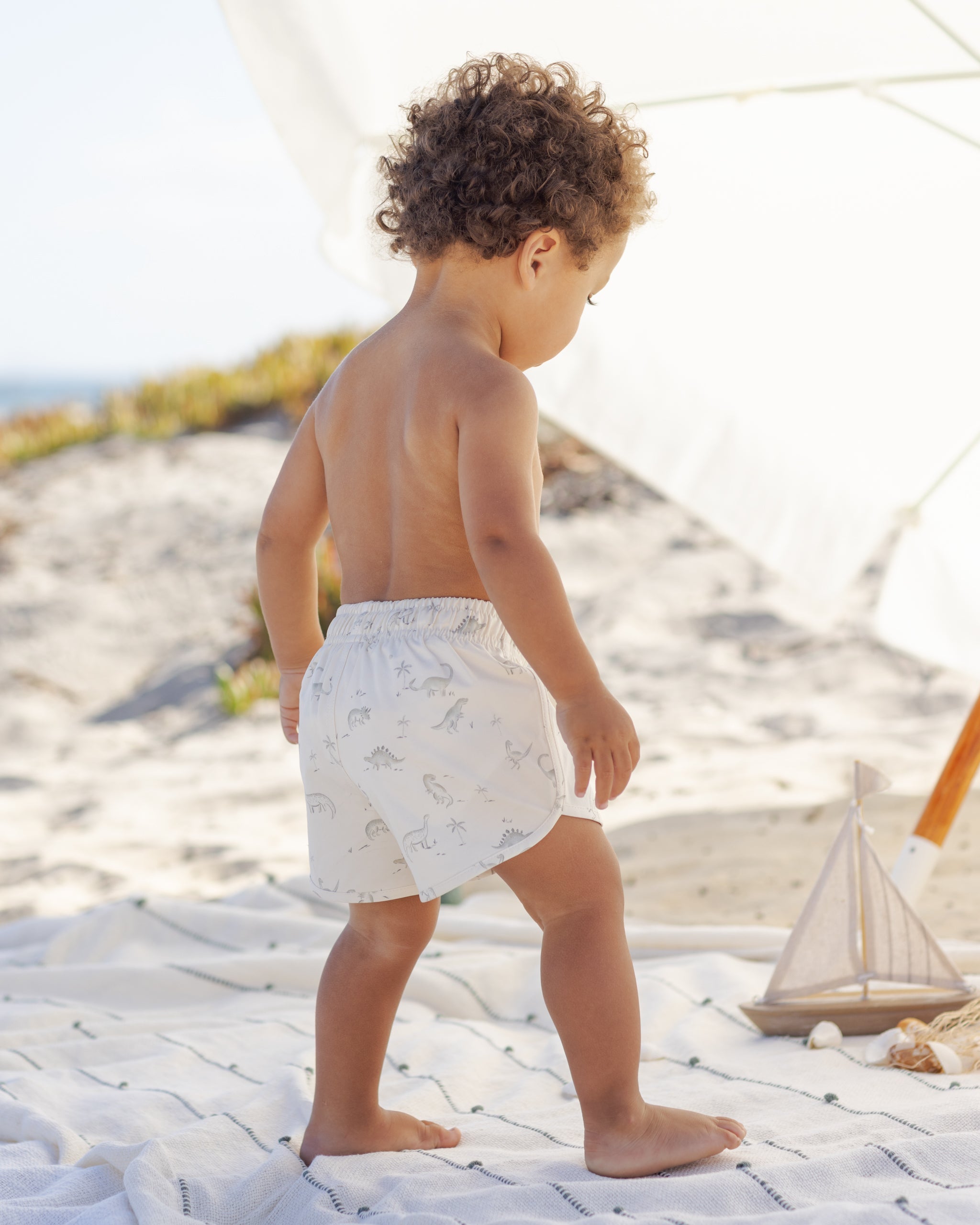 Rylee + Cru ライリーアンドクルー ベビー服 子供服 ボーイズ スイムショート　ダイナソー