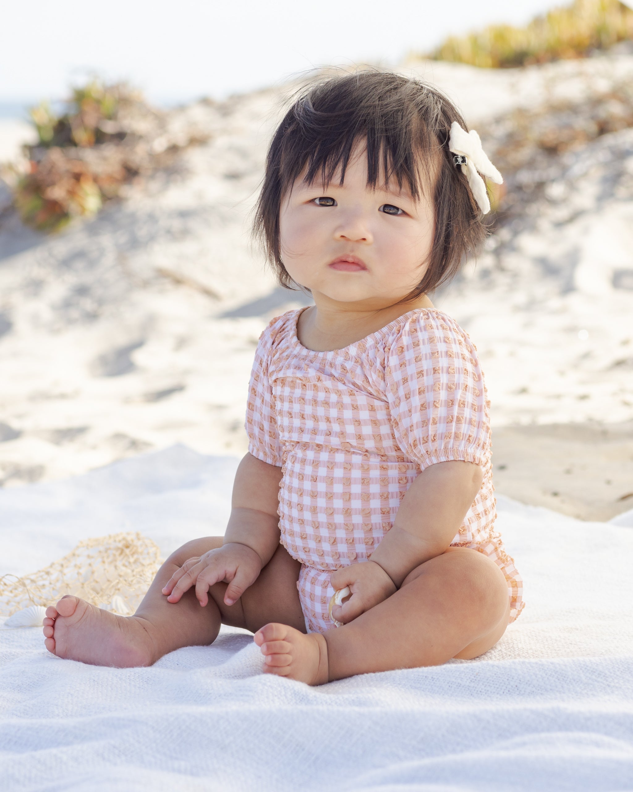 Rylee + Cru ライリーアンドクルー ベビー服 子供服 カタリナワンピース　メロンチェック