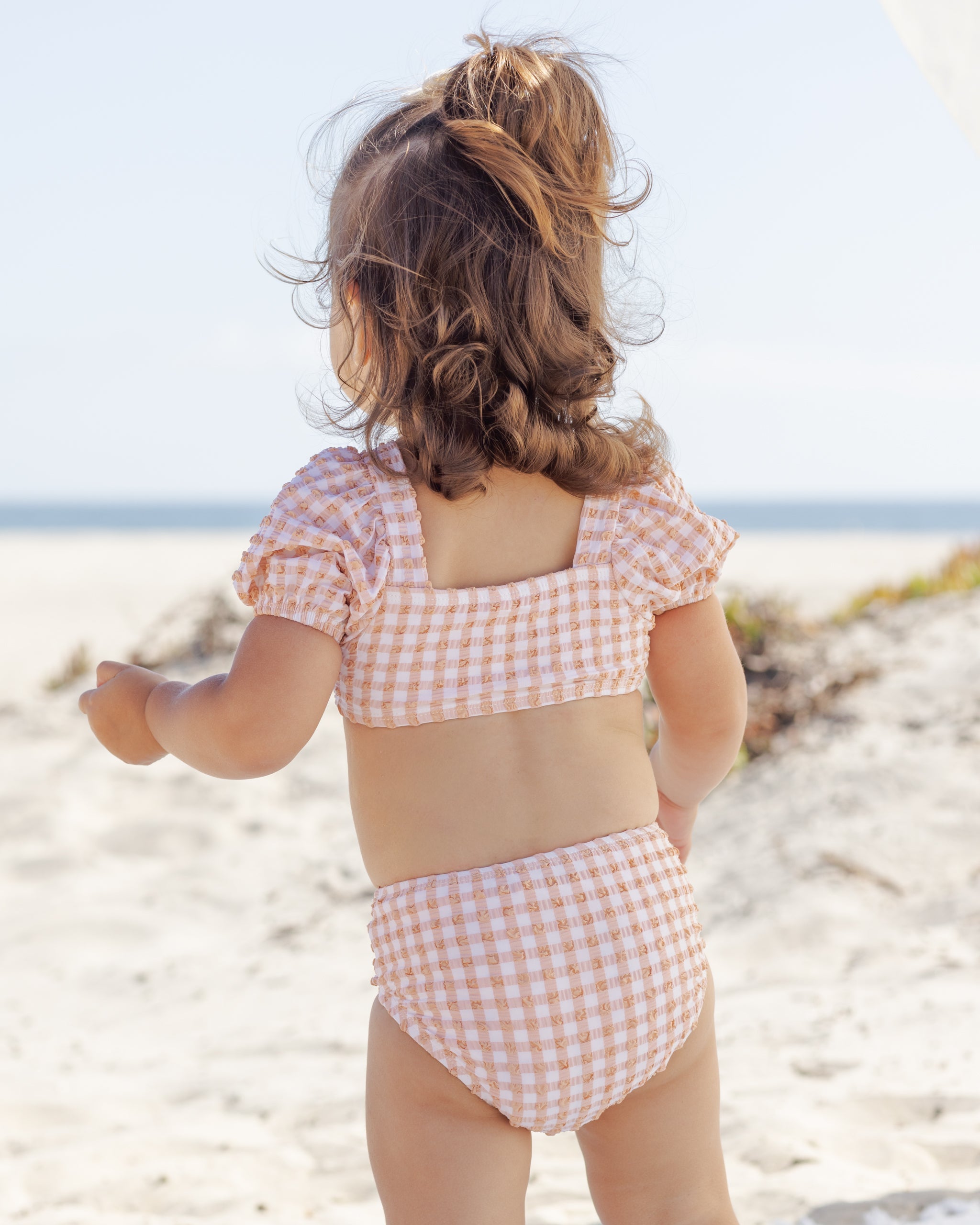 Zippy Two-Piece Melon Check – Quincy Mae