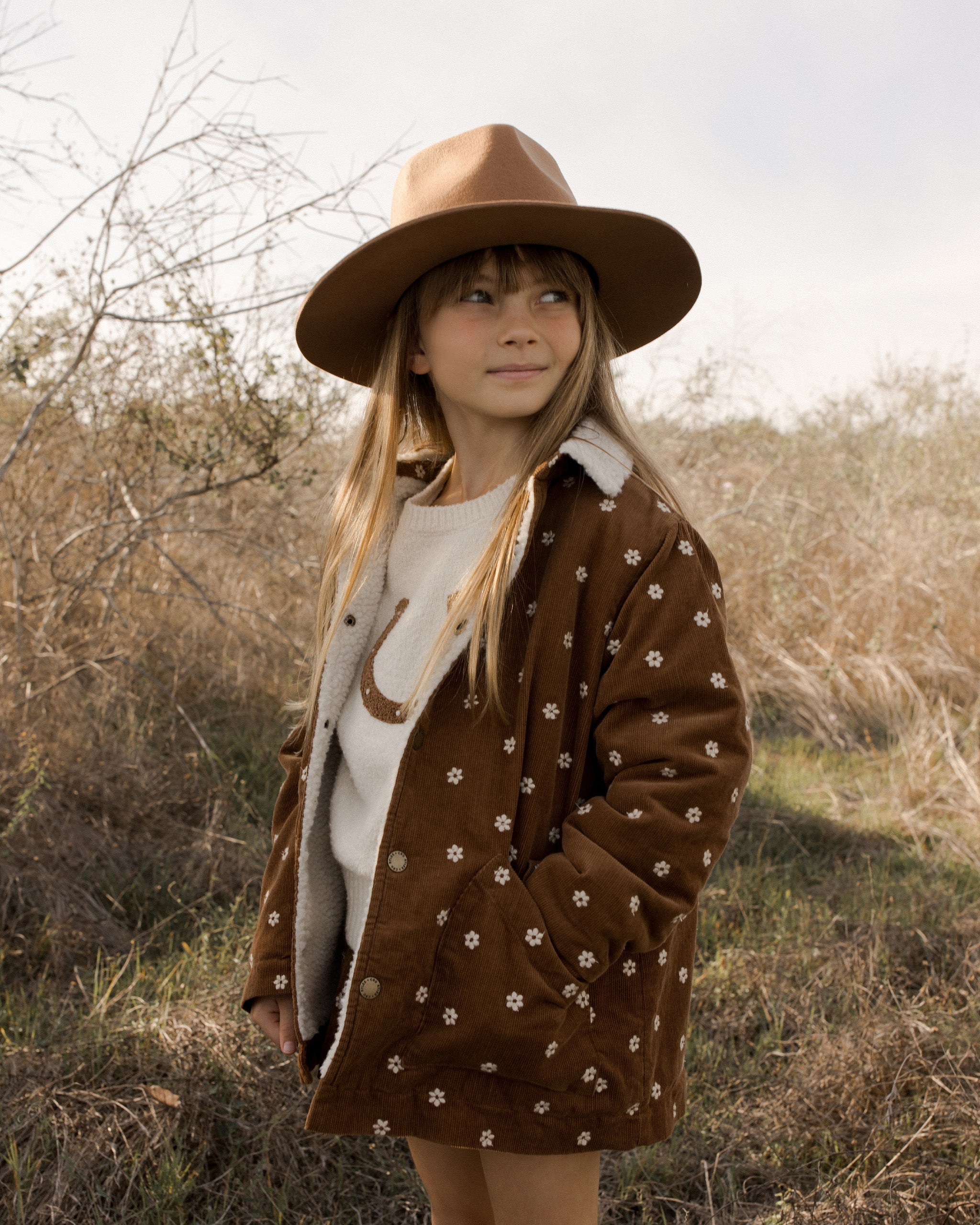Long Chore Coat || Floral Embroidery – Rylee + Cru Japan