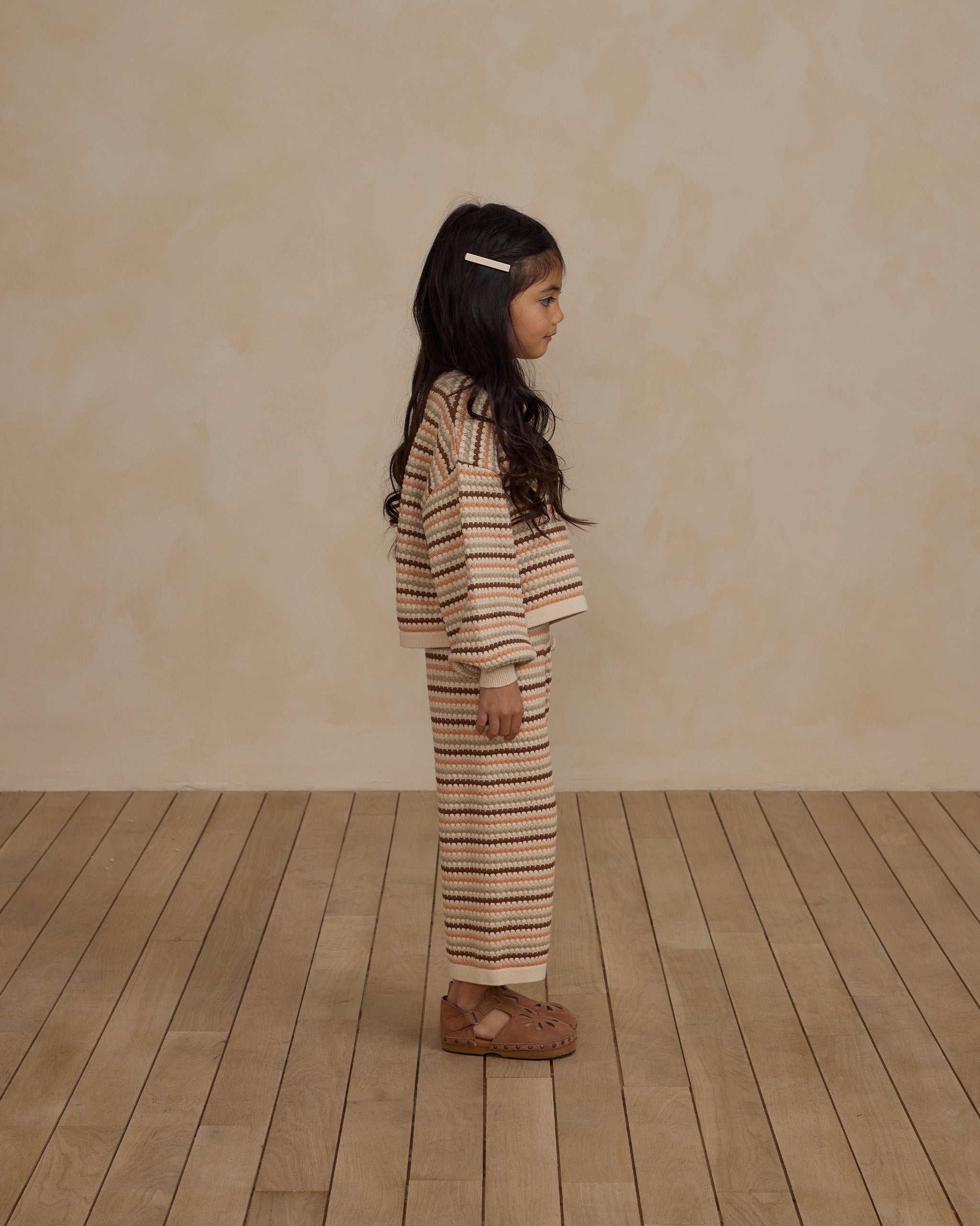 Knit Wide Leg Pant || Honeycomb Stripe – Rylee + Cru Japan