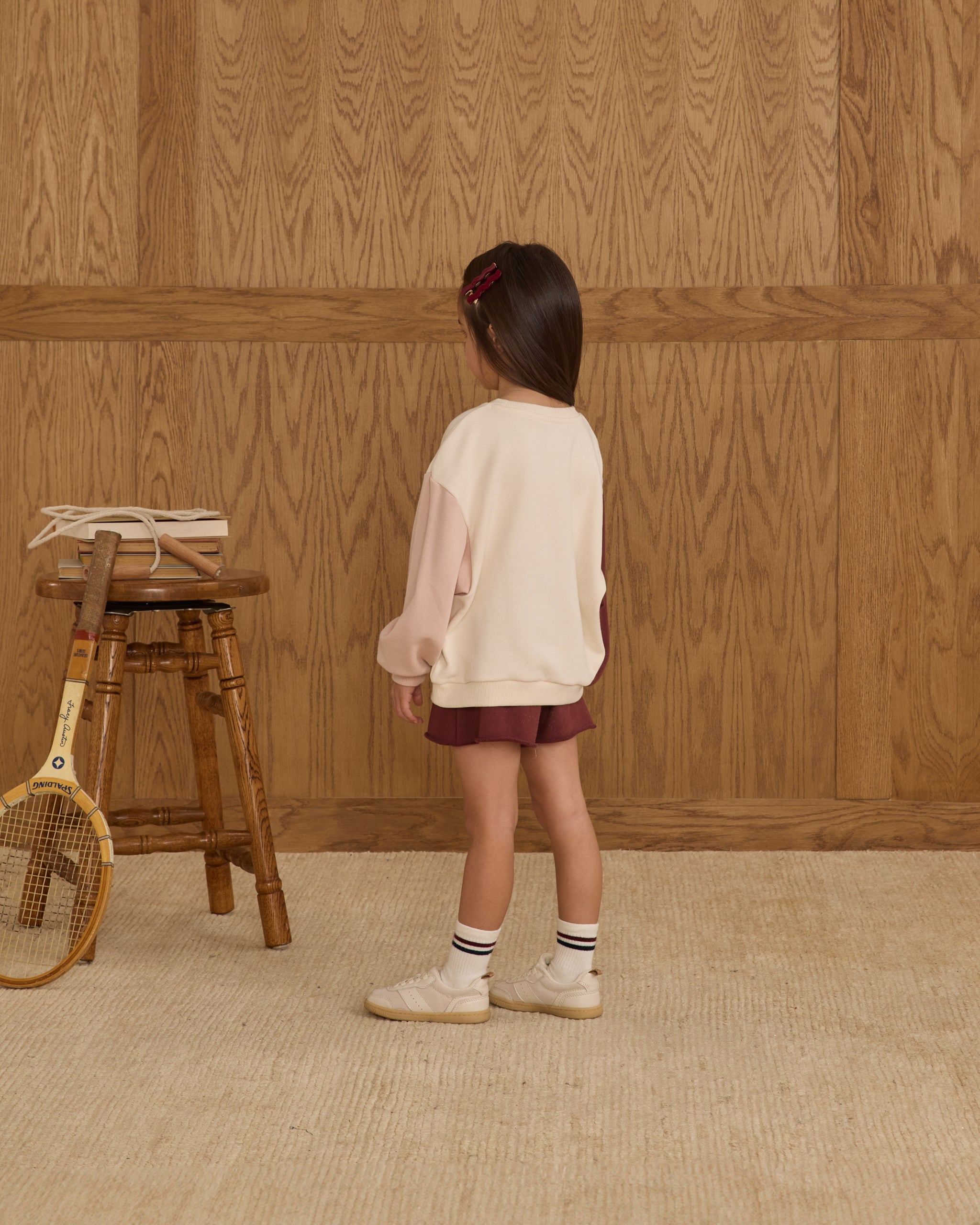Rylee + Cru ライリーアンドクルー ベビー服 子供服  ストライプソックス 2P パック　アイボリー　ネイビー