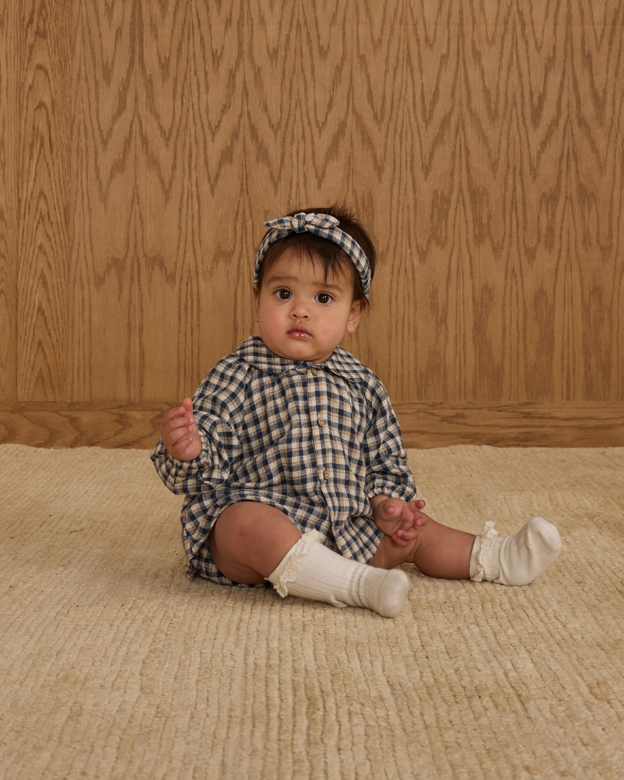 Rylee + Cru ライリーアンドクルー ベビー服 子供服  ネリーセット　ネイビーチェック