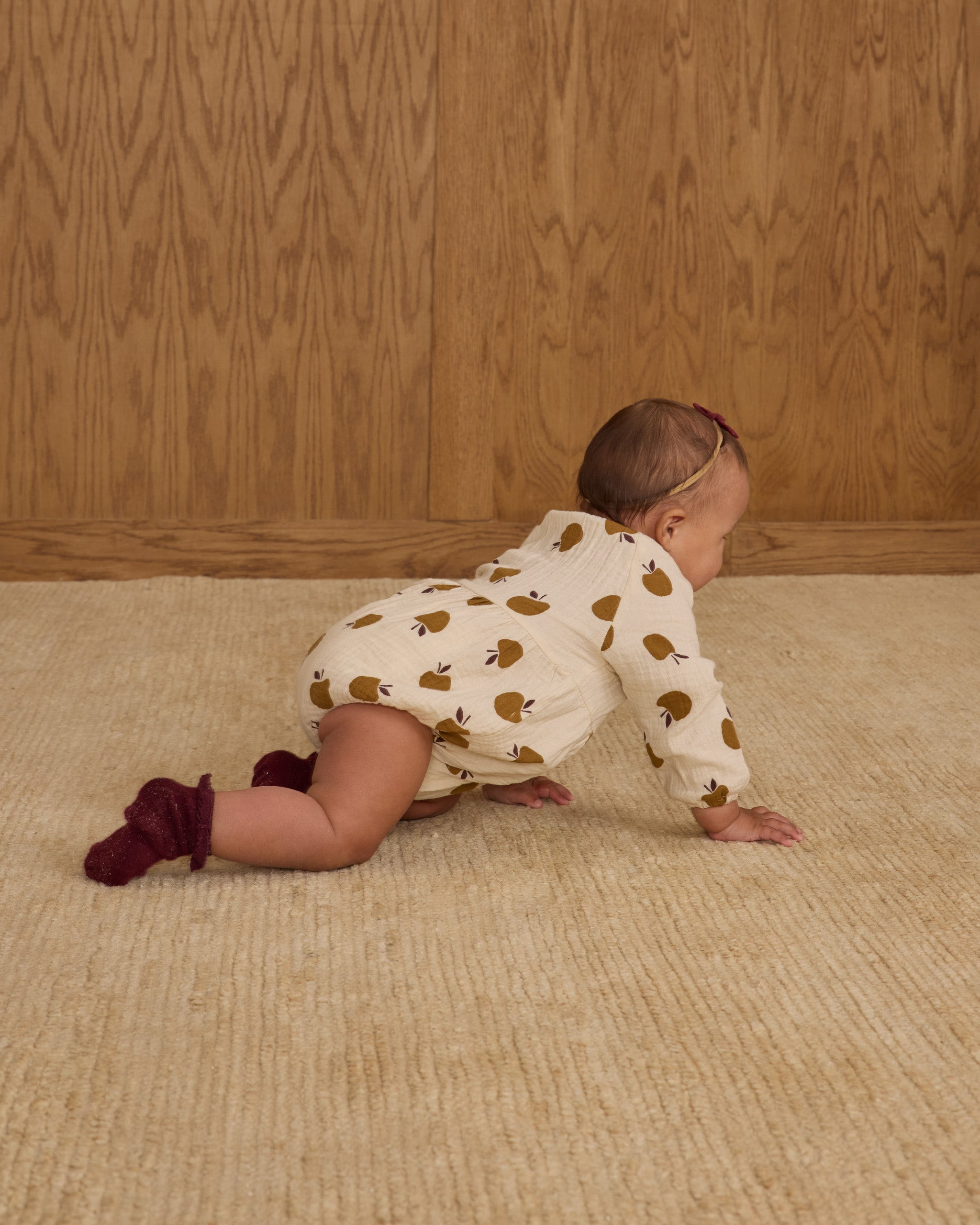 Long Sleeve Bubble Romper || Golden Apples – Rylee + Cru Japan