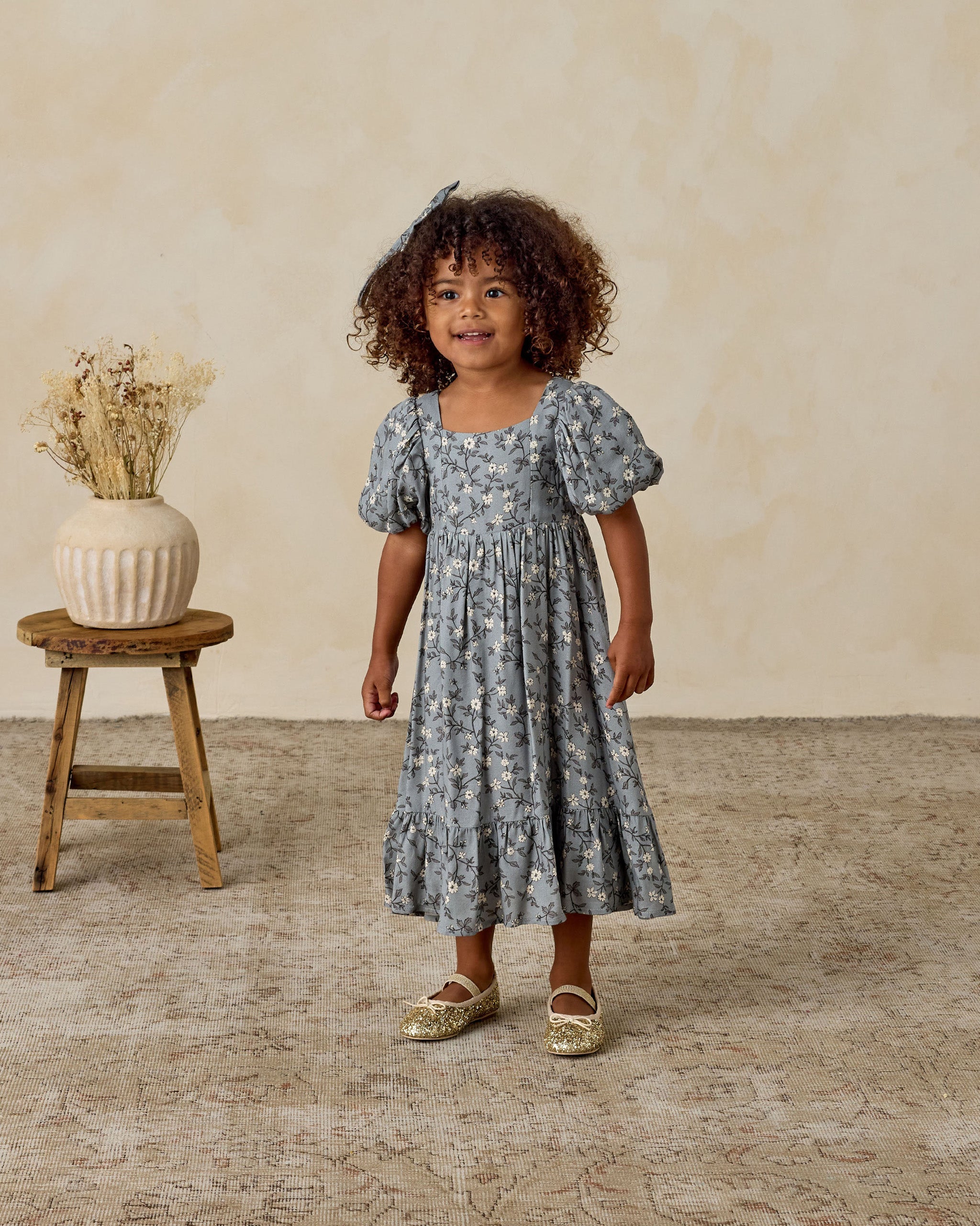 Rylee + Cru ライリーアンドクルー ベビー服 子供服  バレエフラット　ゴールドスパークル