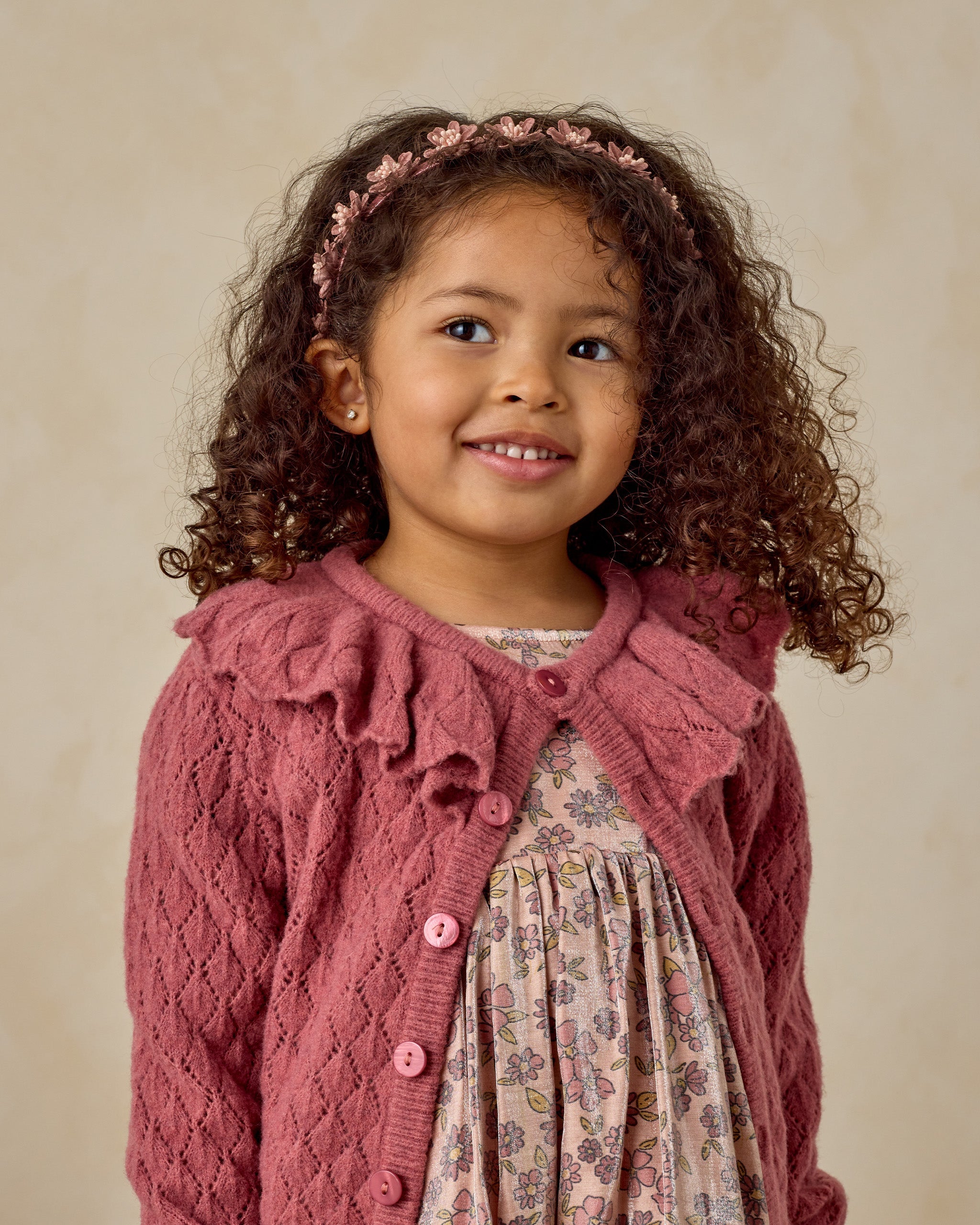 Rylee + Cru ライリーアンドクルー ベビー服 子供服  フローラルヘッドバンド ラズベリー