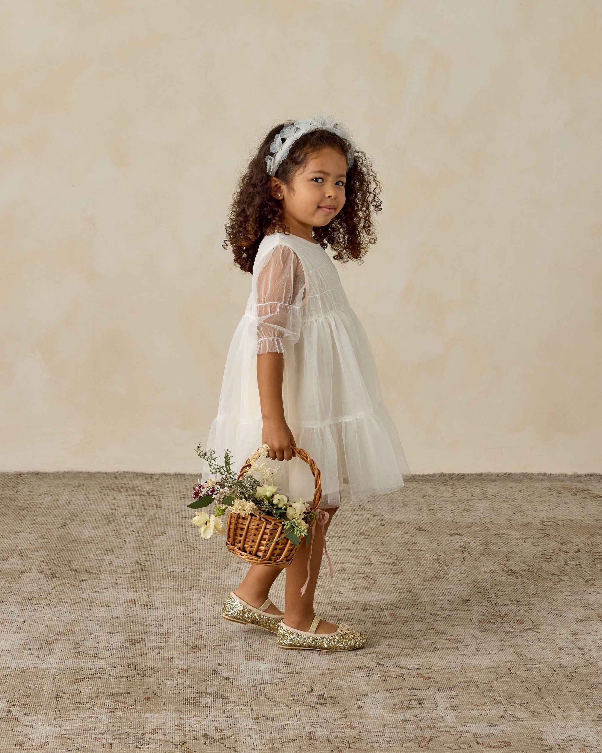 Rylee + Cru ライリーアンドクルー ベビー服 子供服  ピクシーヘッドバンド　アイボリー