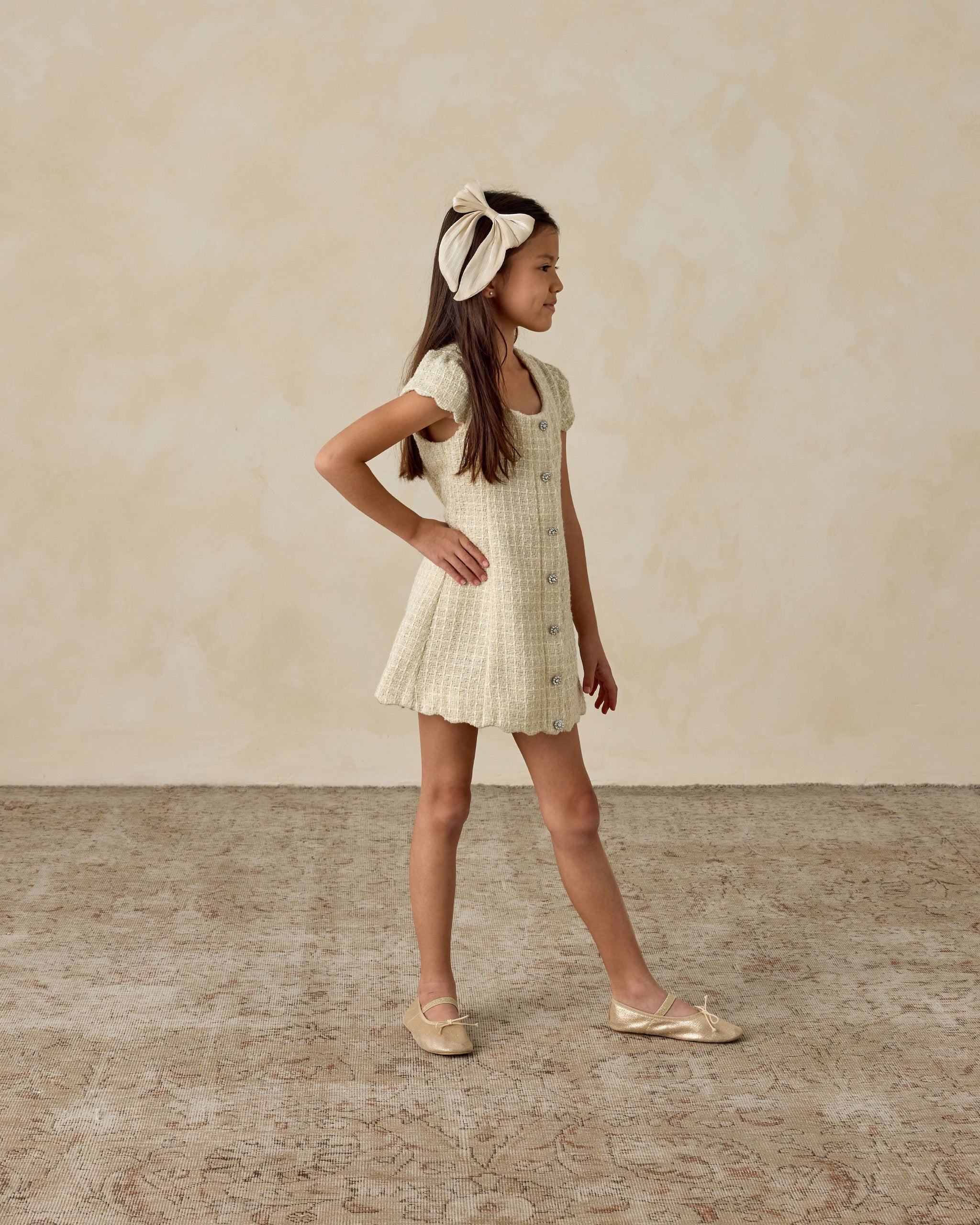 Rylee + Cru ライリーアンドクルー ベビー服 子供服  ガブリエル ドレス　エクリュ