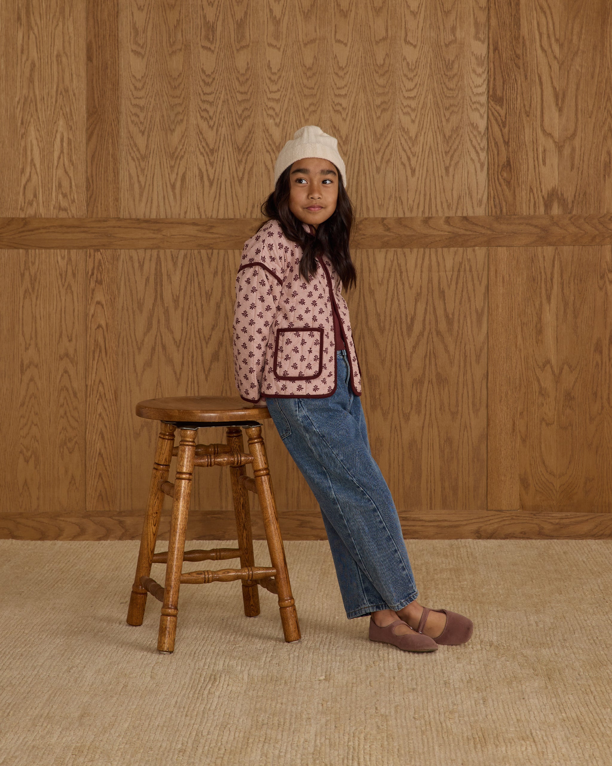 Rylee + Cru ライリーアンドクルー ベビー服 子供服  バレルパンツ　インディゴデニム