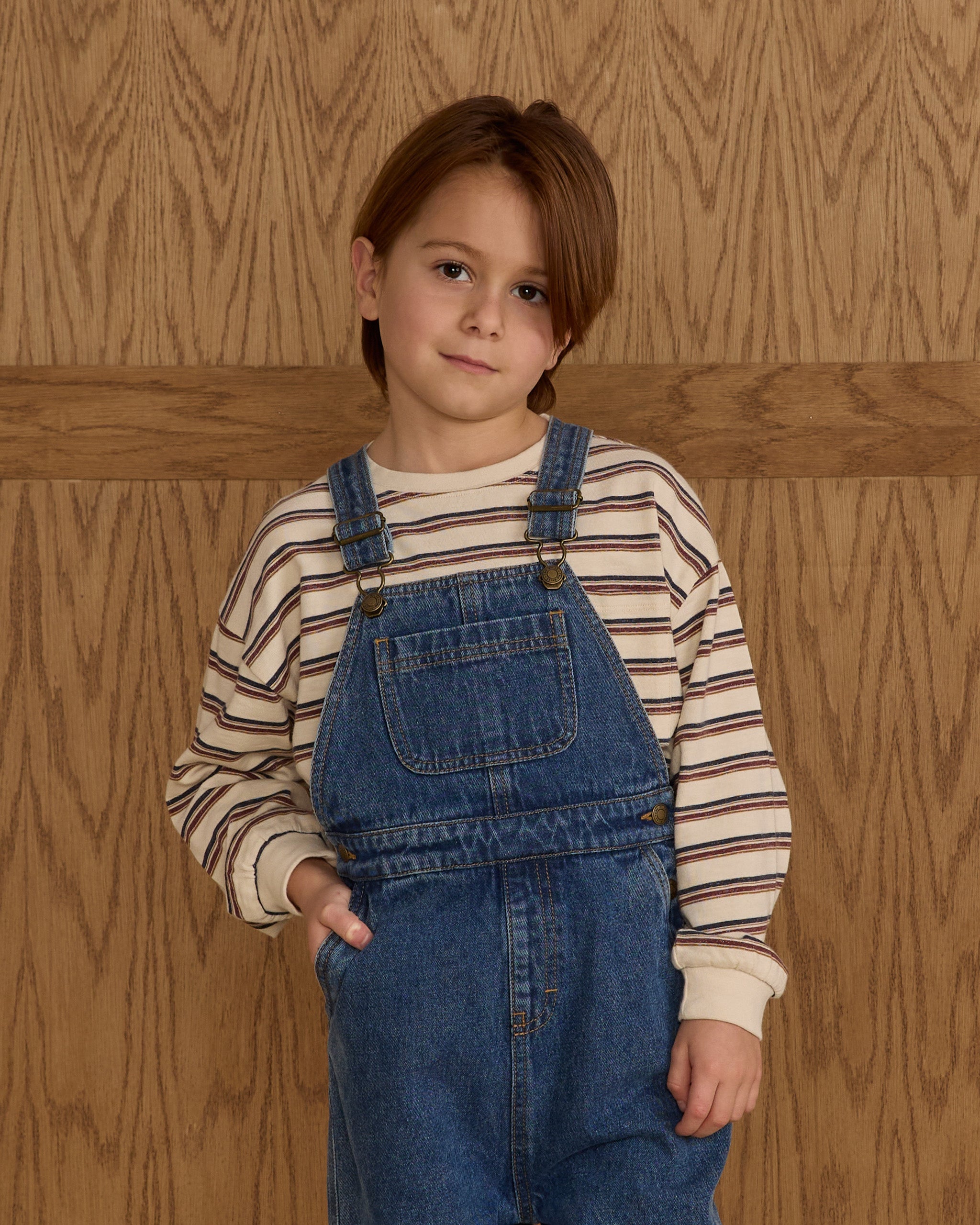 Rylee + Cru ライリーアンドクルー ベビー服 子供服  リラックスロングスリーブティー　ヴィンテージストライプ