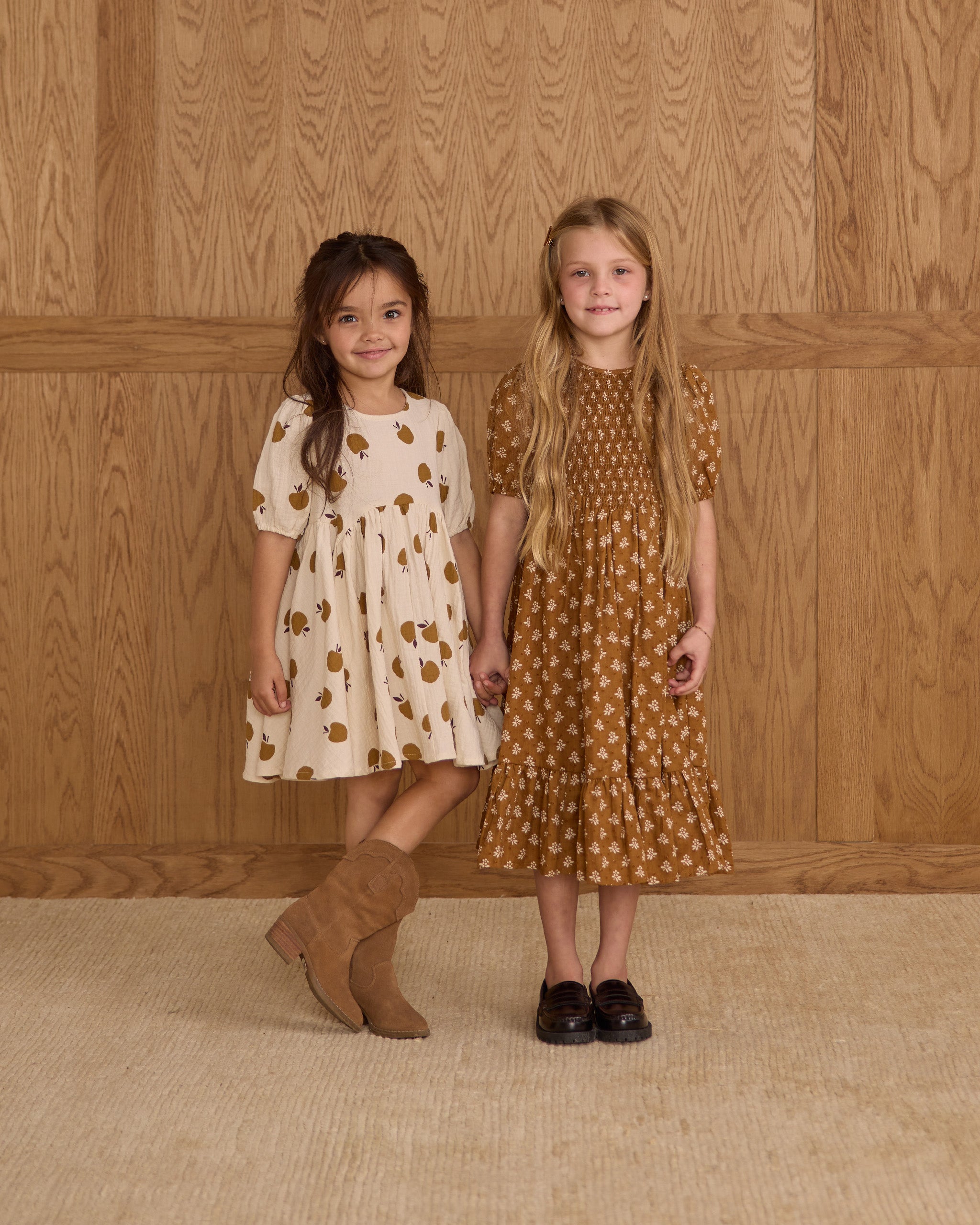 Rylee + Cru ライリーアンドクルー ベビー服 子供服  ローズドレス　ゴールデンアップル