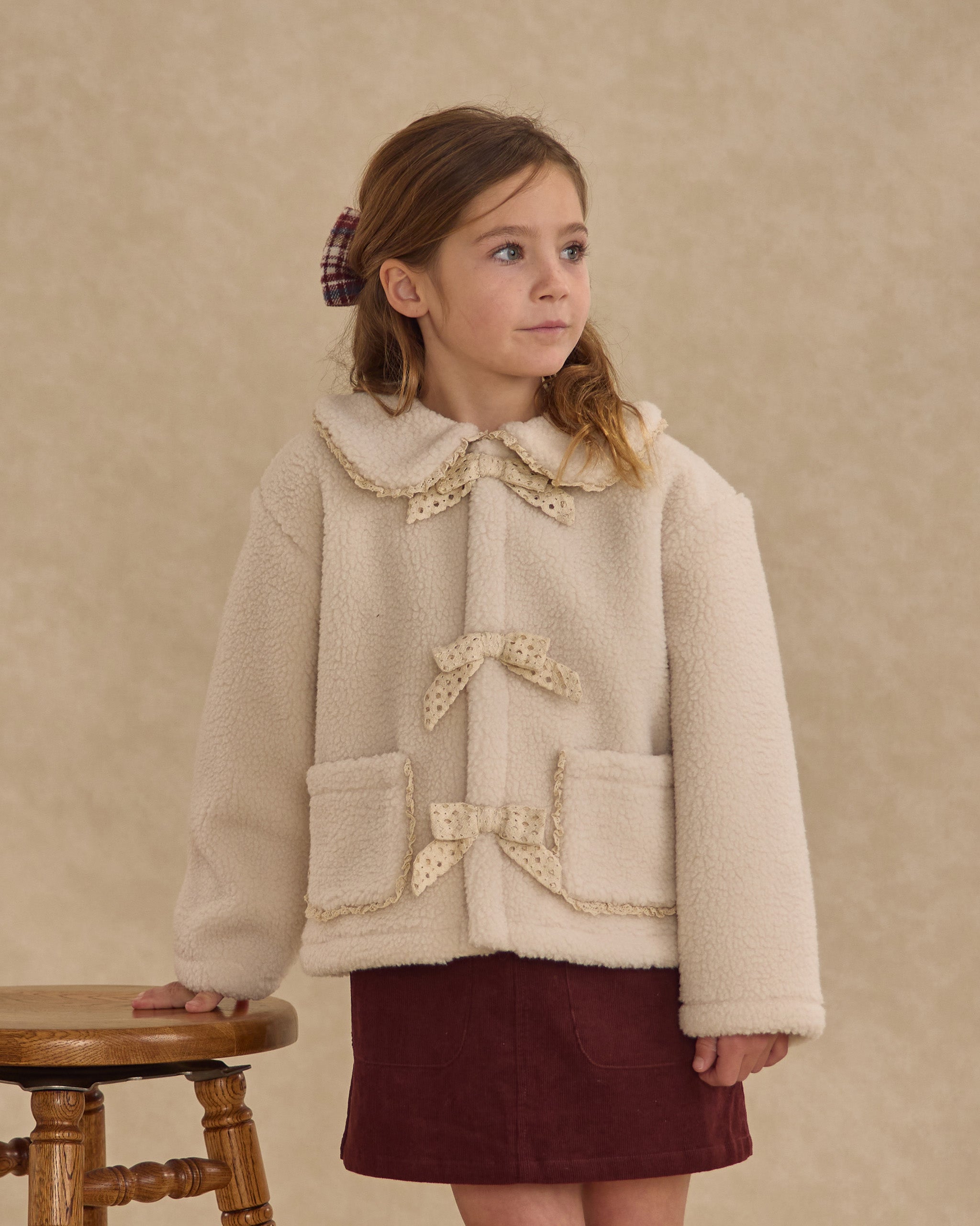 Rylee + Cru ライリーアンドクルー ベビー服 子供服  シアリングカラーコート　ナチュラル