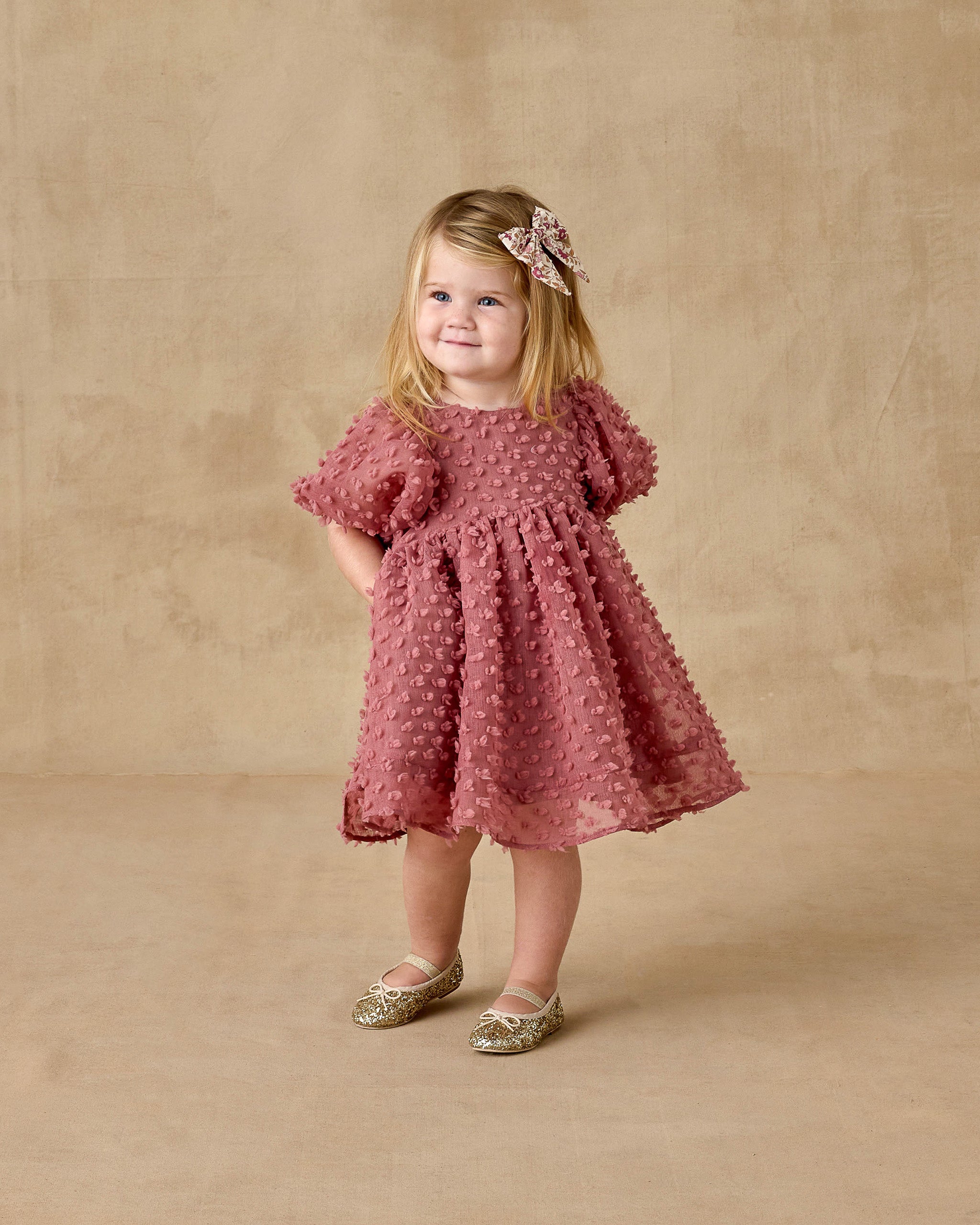 Rylee + Cru ライリーアンドクルー ベビー服 子供服  ルナドレス　ラズベリー