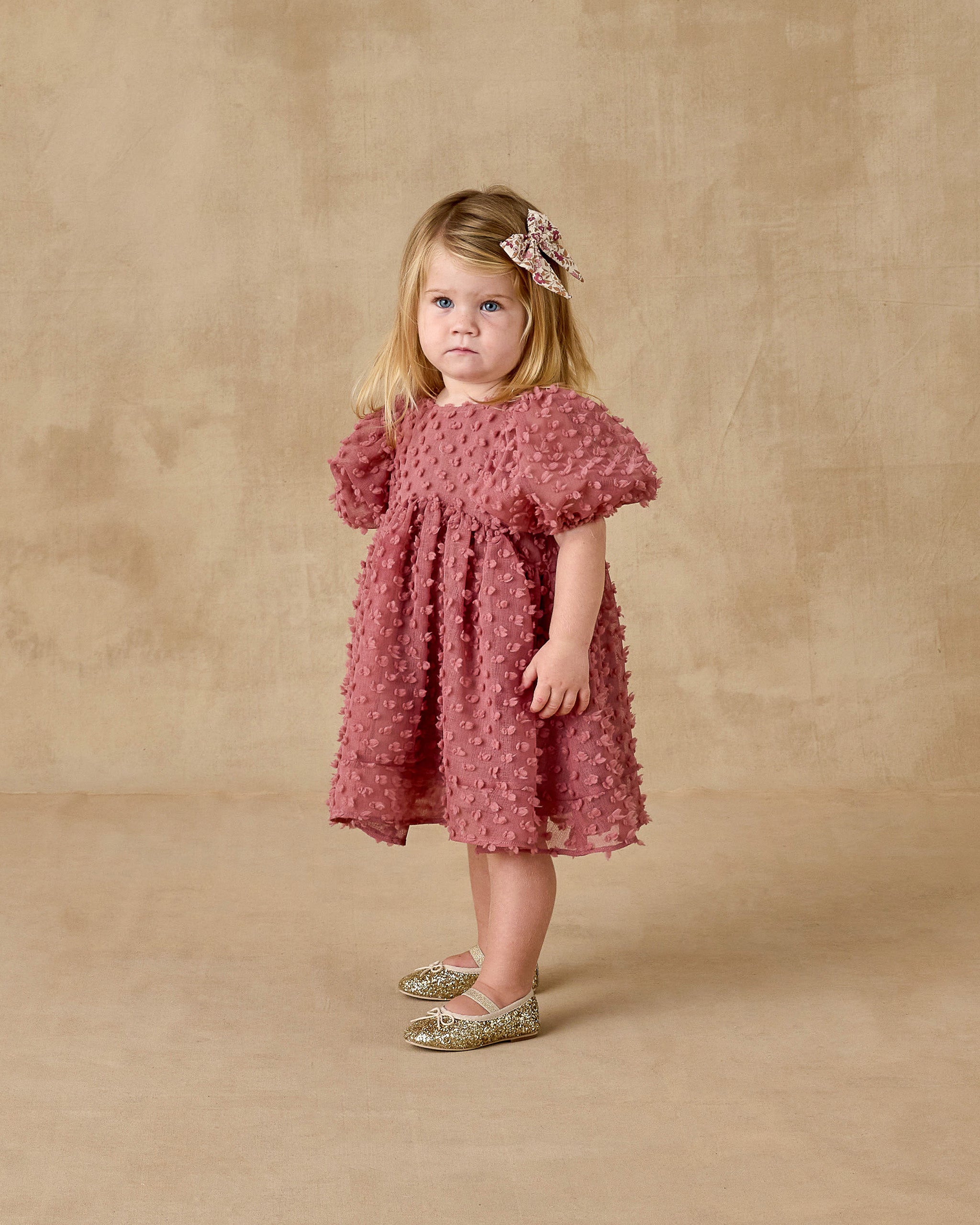 Rylee + Cru ライリーアンドクルー ベビー服 子供服  バレエフラット　ゴールドスパークル