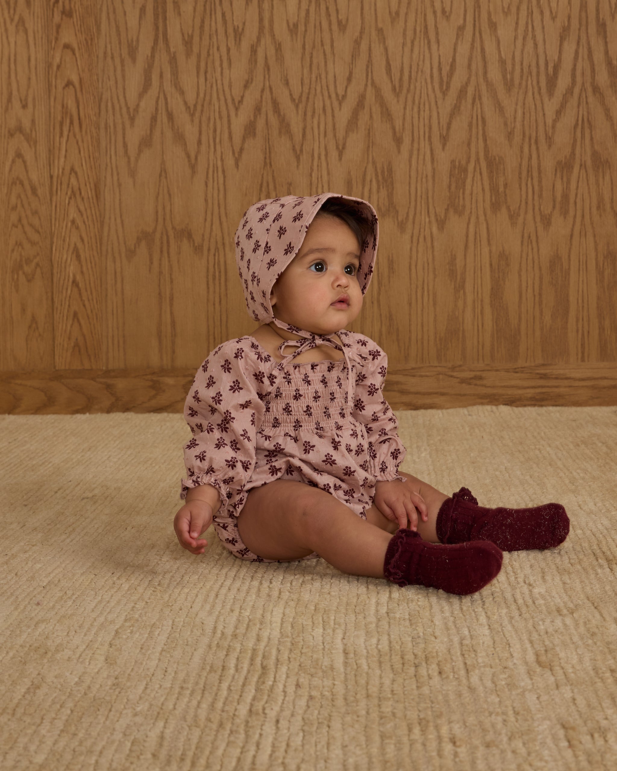Rylee + Cru ライリーアンドクルー ベビー服 子供服  アデレード ロンパース　ブラッシュ フルール