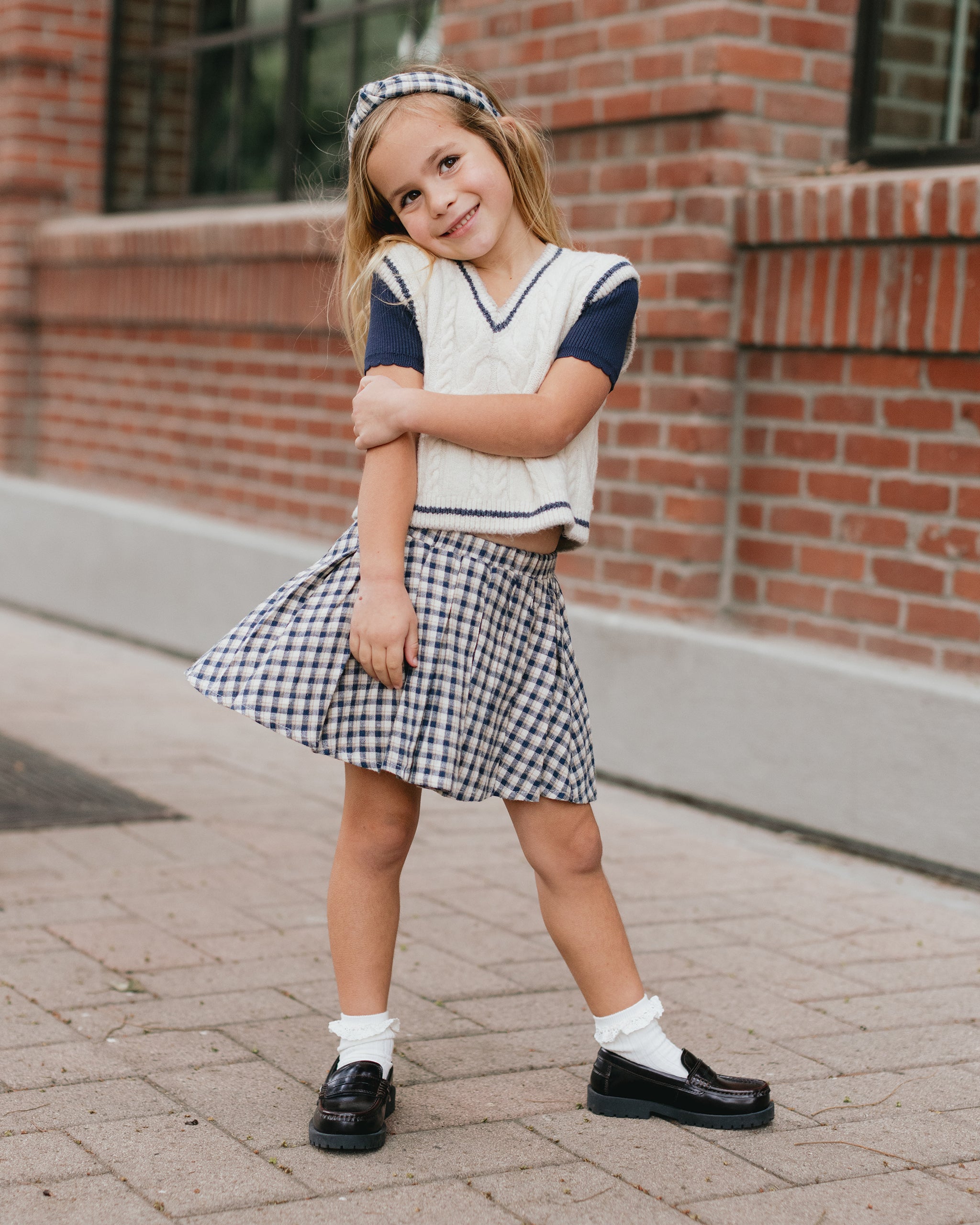 Rylee + Cru ライリーアンドクルー ベビー服 子供服  レーストリムソックス 2P パック　ブラッシュ　アイボリー