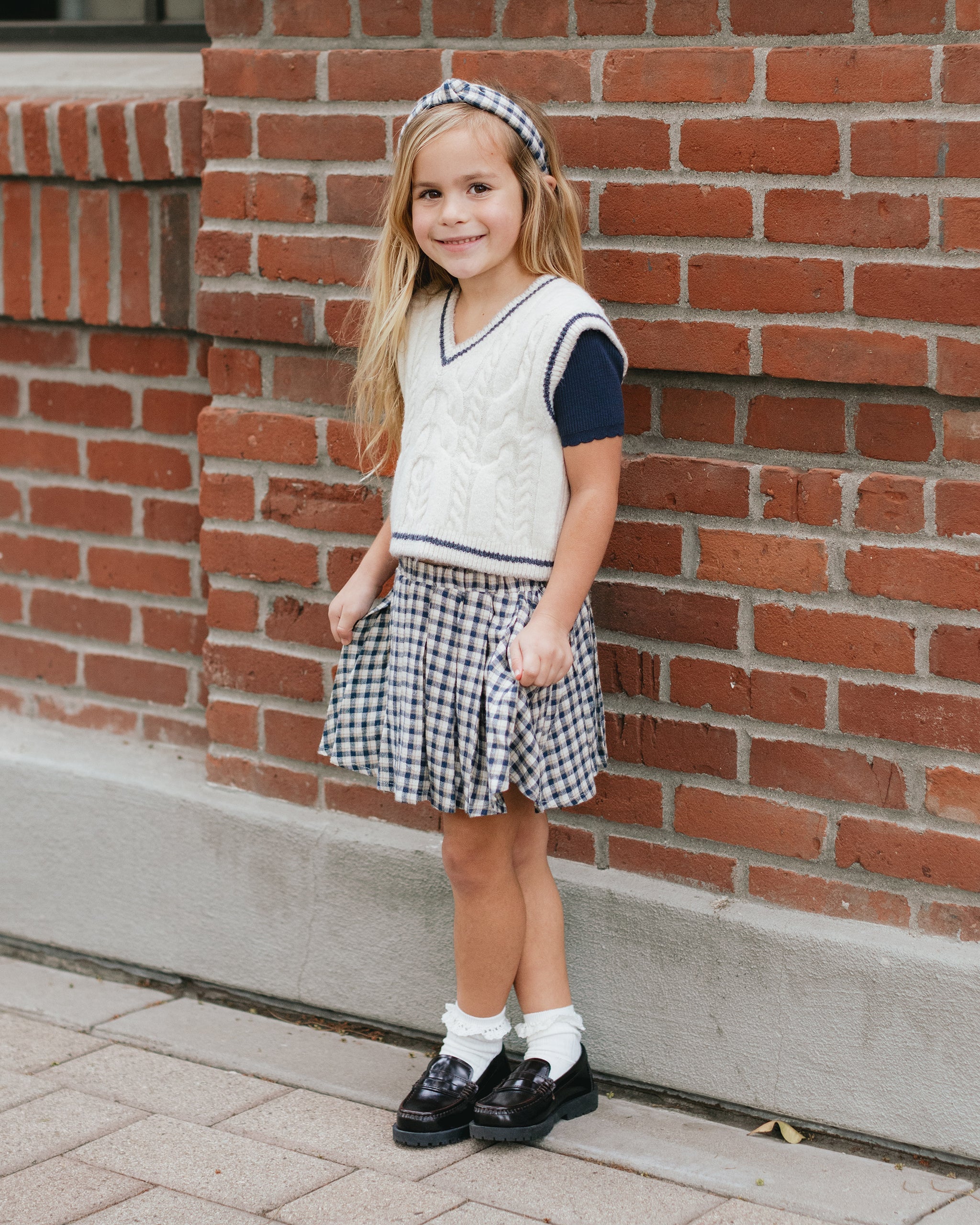 Rylee + Cru ライリーアンドクルー ベビー服 子供服  レーストリムソックス 2P パック　ブラッシュ　アイボリー