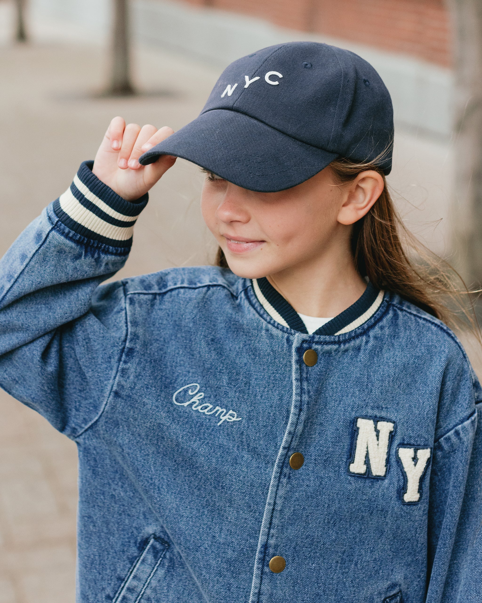 Rylee + Cru ライリーアンドクルー ベビー服 子供服  ベースボールハット　インディゴデニム