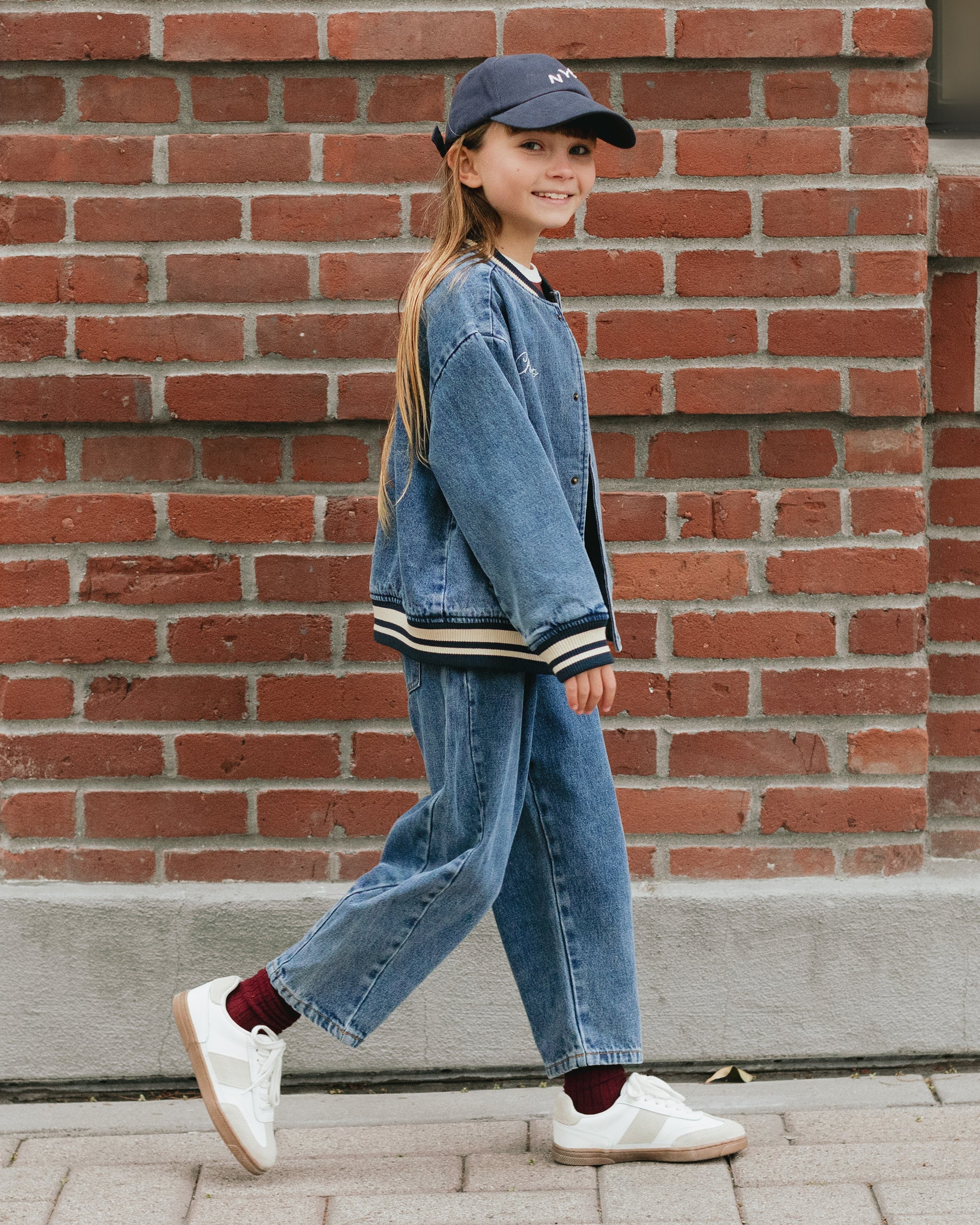 Rylee + Cru ライリーアンドクルー ベビー服 子供服  バレルパンツ　インディゴデニム