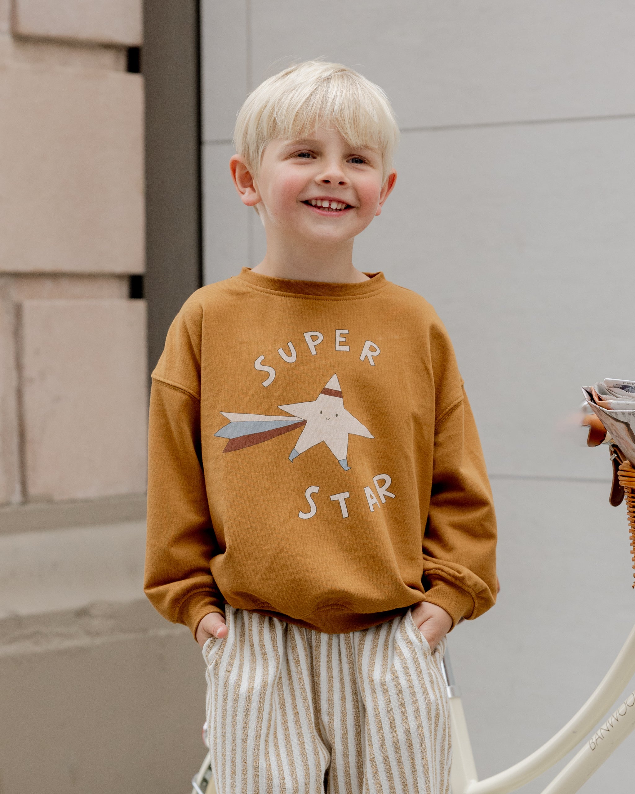 Rylee + Cru ライリーアンドクルー ベビー服 子供服  リラックススウェットシャツ　スーパースター