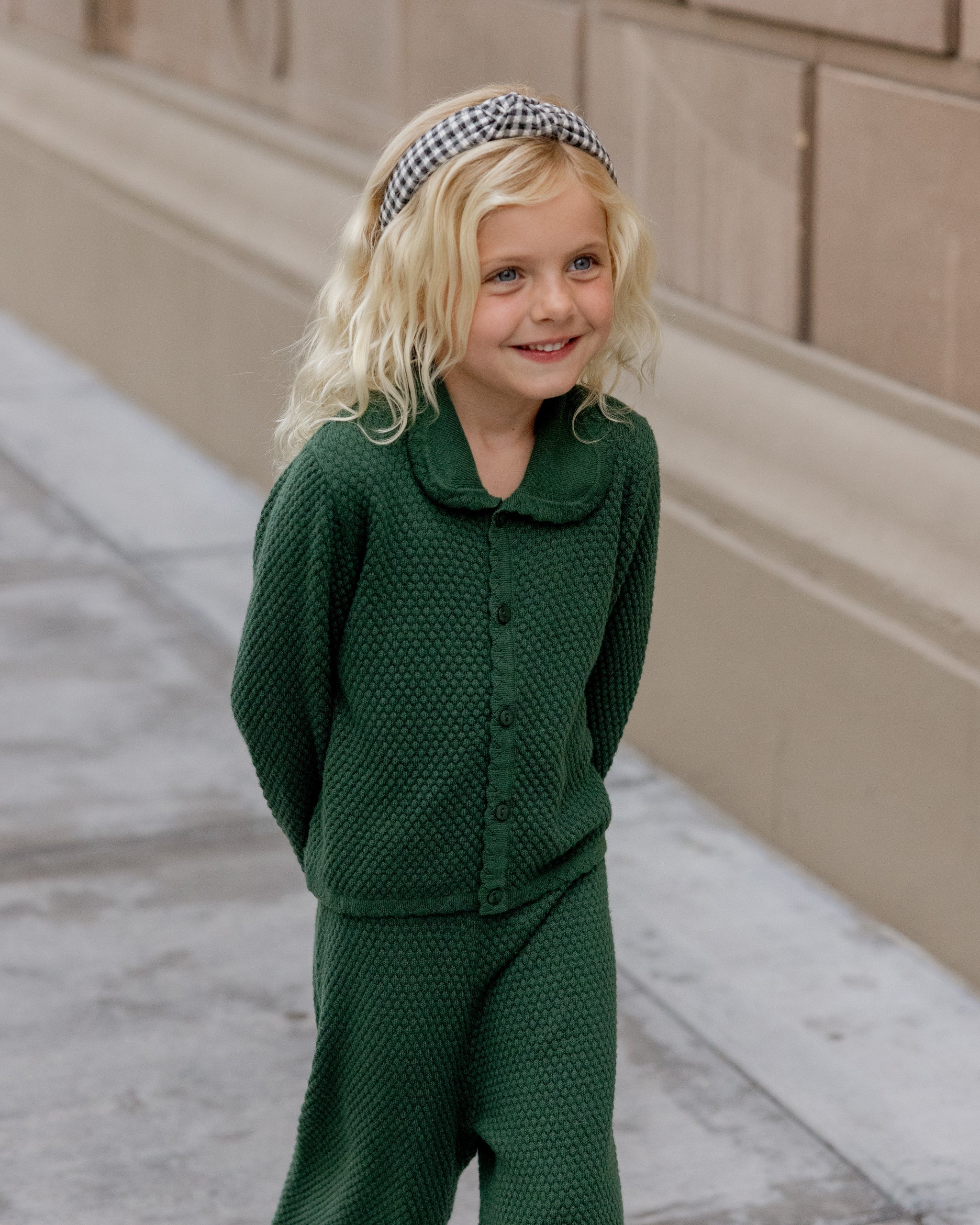 Rylee + Cru ライリーアンドクルー ベビー服 子供服  ノットヘッドバンド　ブラックギンガム