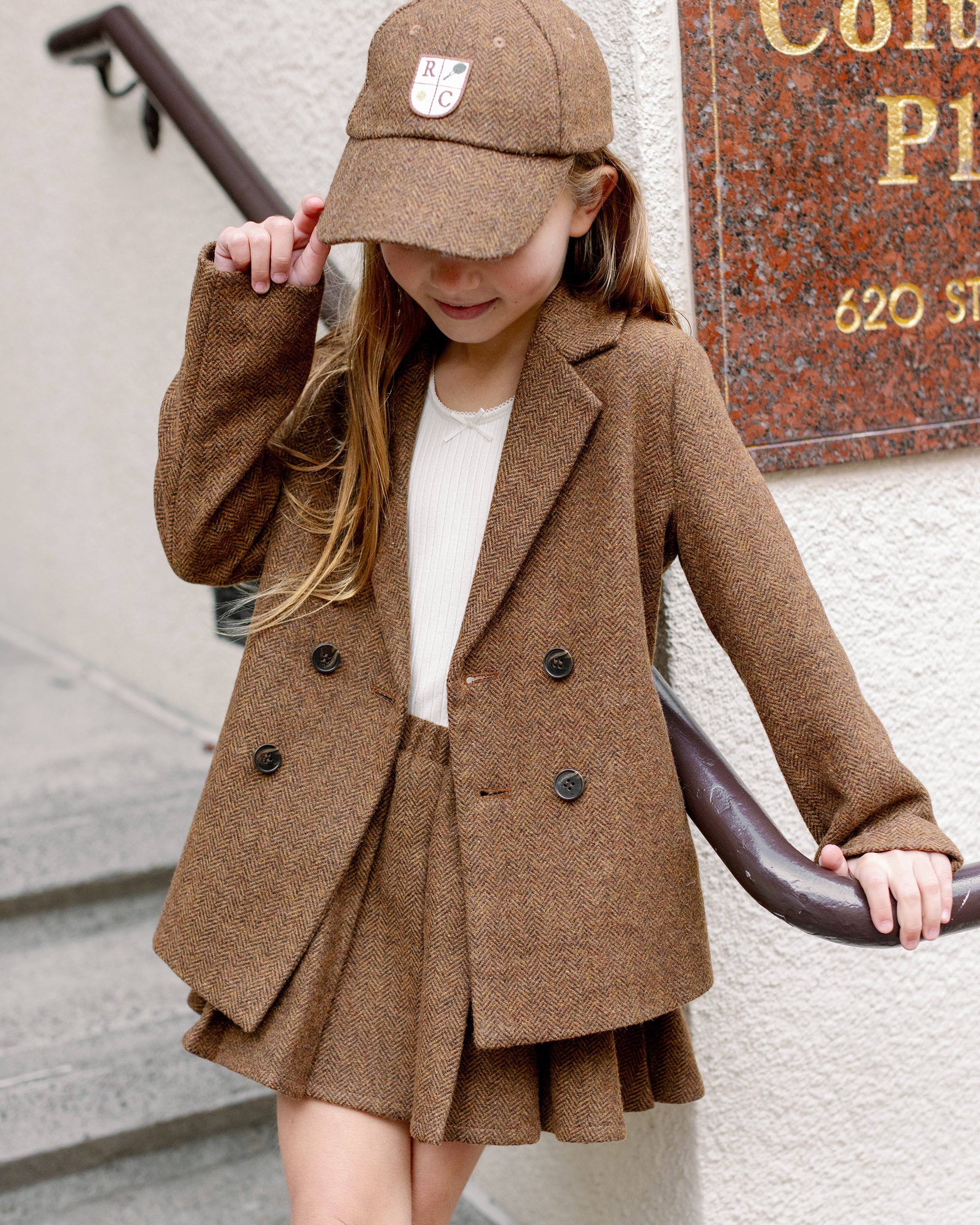 Rylee + Cru ライリーアンドクルー ベビー服 子供服  ダブルブレストブレザー　ラスティックチェック