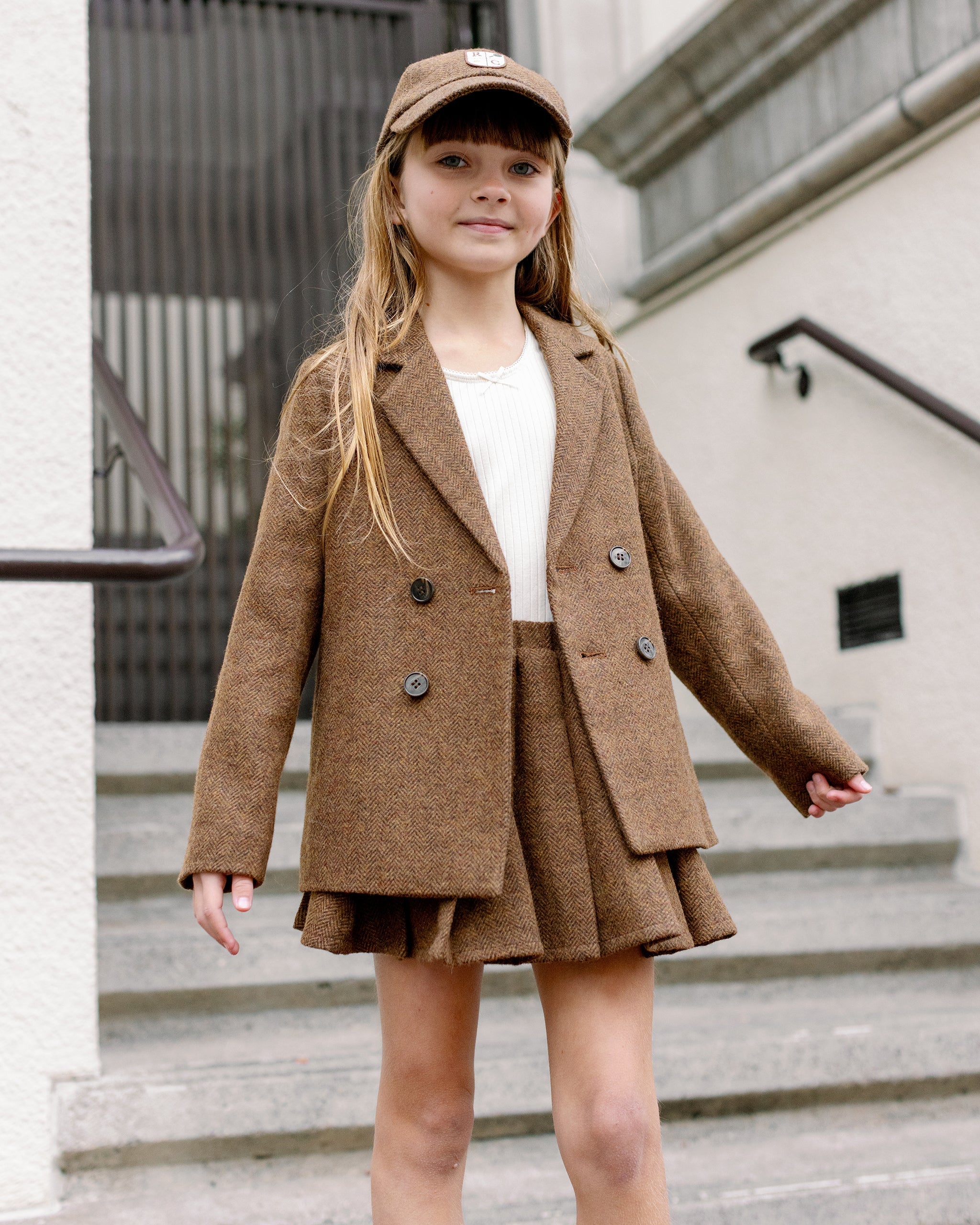 Rylee + Cru ライリーアンドクルー ベビー服 子供服  ダブルブレストブレザー　ラスティックチェック