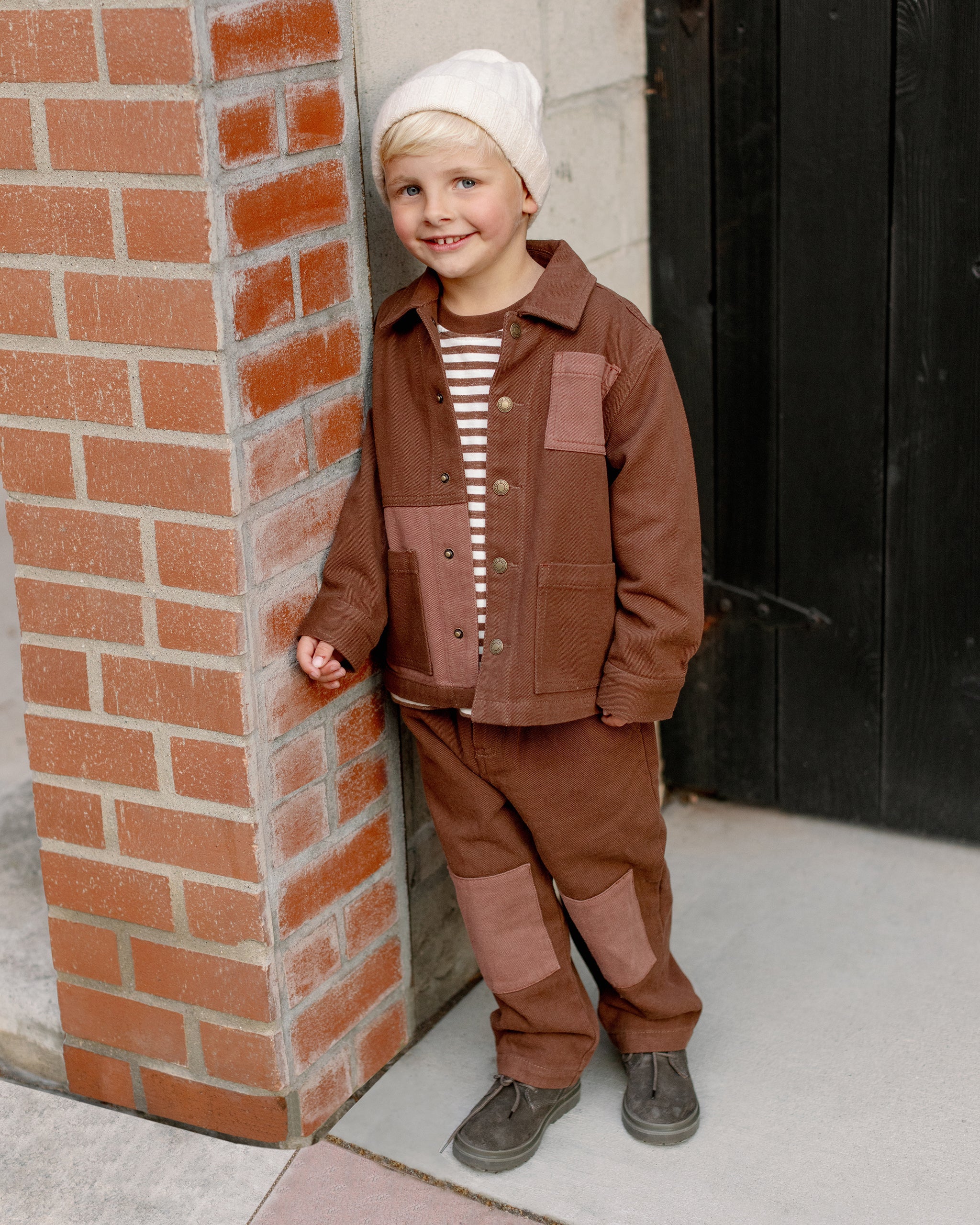 Rylee + Cru ライリーアンドクルー ベビー服 子供服  デニムジャケット　ブラウン
