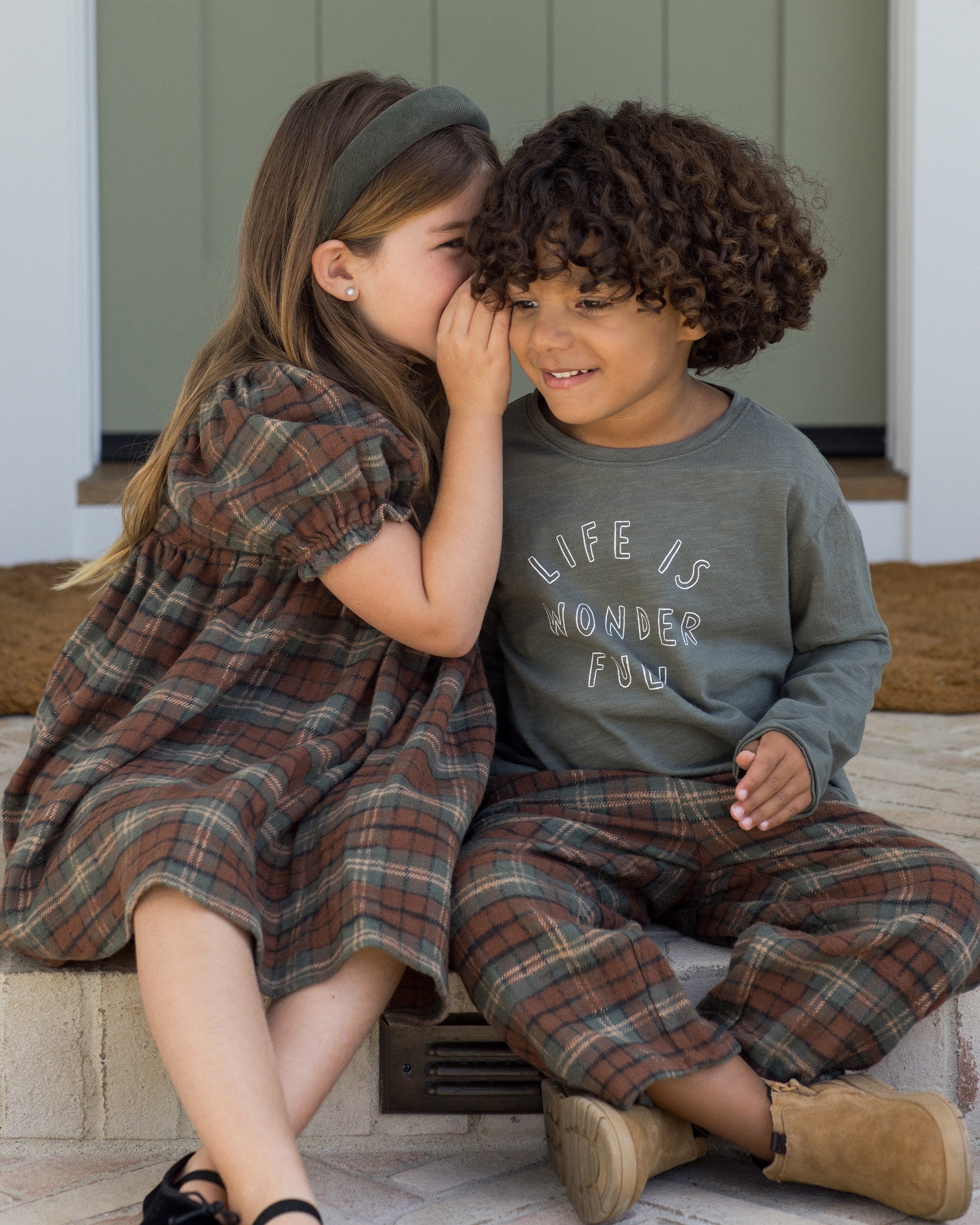 Rylee + Cru ライリーアンドクルー ベビー服 子供服  ローエッジロングスリーブティー　ライフイズワンダフル