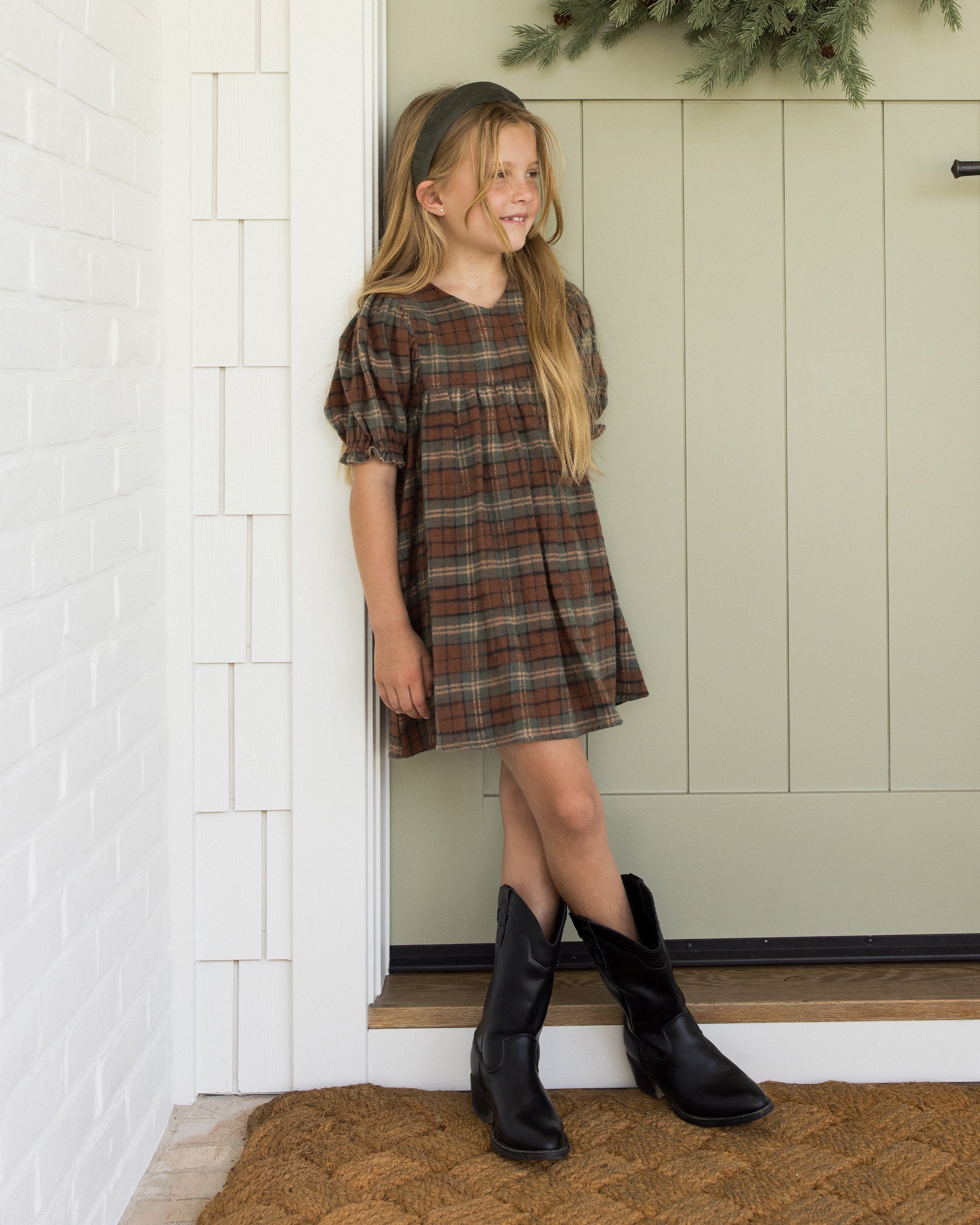 Rylee + Cru ライリーアンドクルー ベビー服 子供服  ジョリーン ドレス　ホリデー チェック