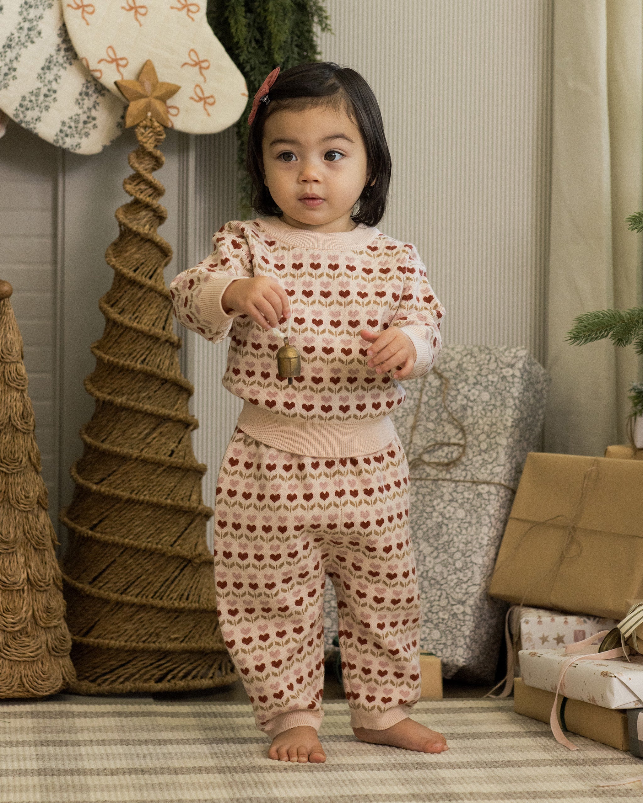 Rylee + Cru ライリーアンドクルー ベビー服 子供服  ニットパンツ　ルビーハート