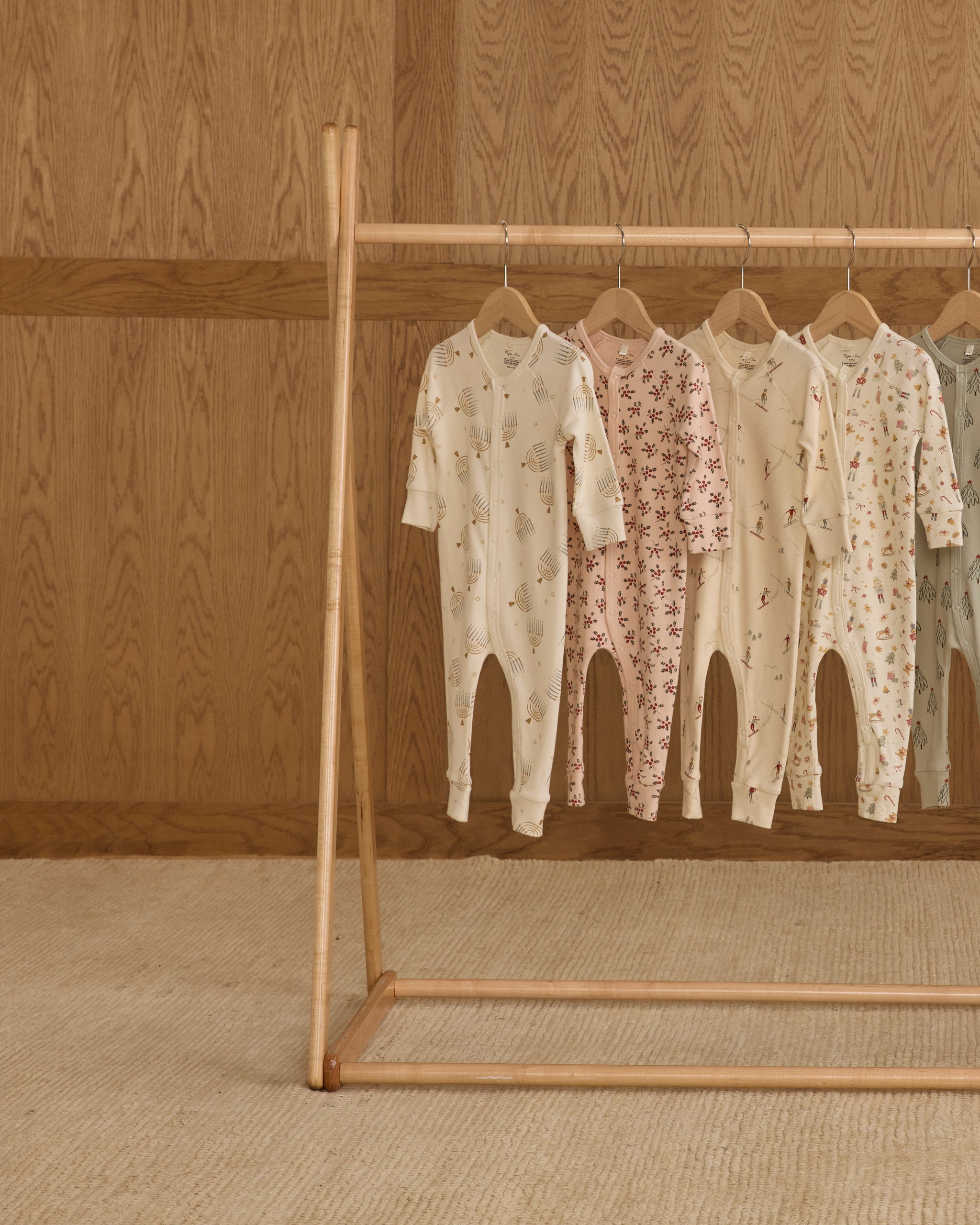 Rylee + Cru ライリーアンドクルー ベビー服 子供服  オーガニックロングジョンパジャマ　ホーリーベリー