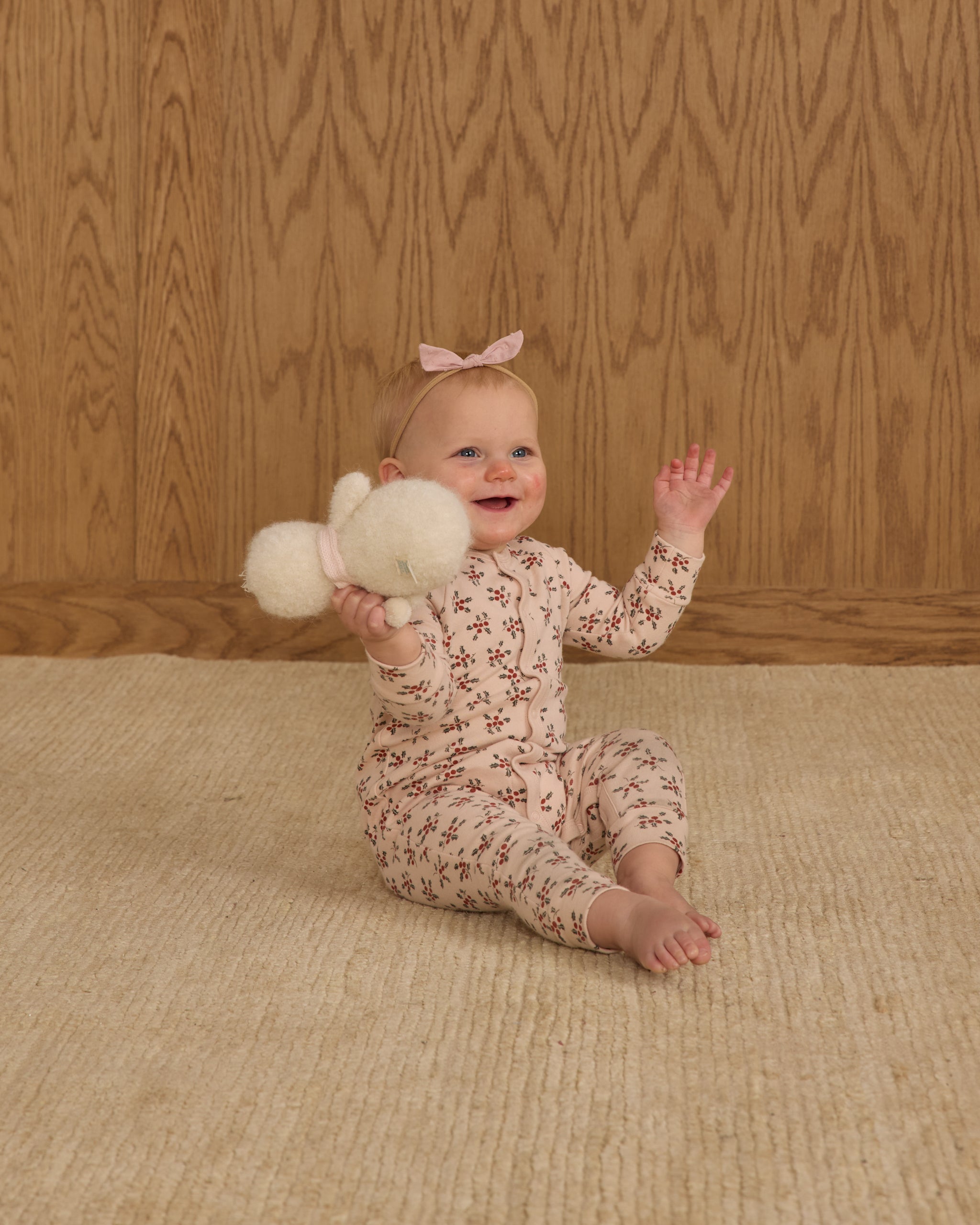 Rylee + Cru ライリーアンドクルー ベビー服 子供服  オーガニックロングジョンパジャマ　ホーリーベリー